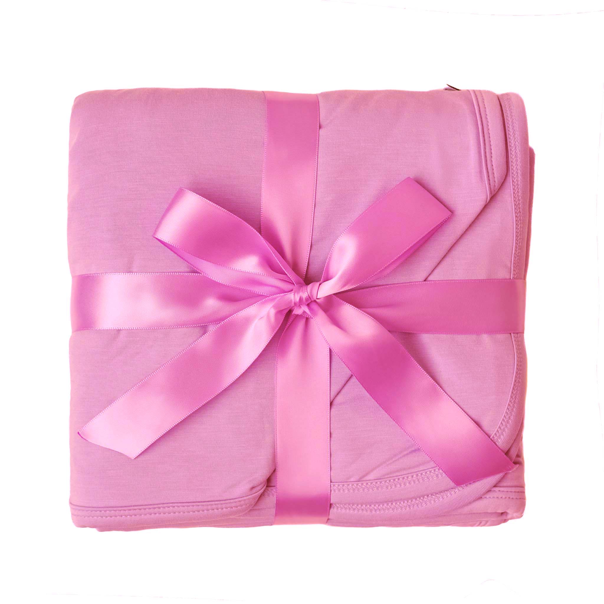 Wicked Cute | Bubble Gum Pink | Bamboo Double Layer Toddler Blanket
