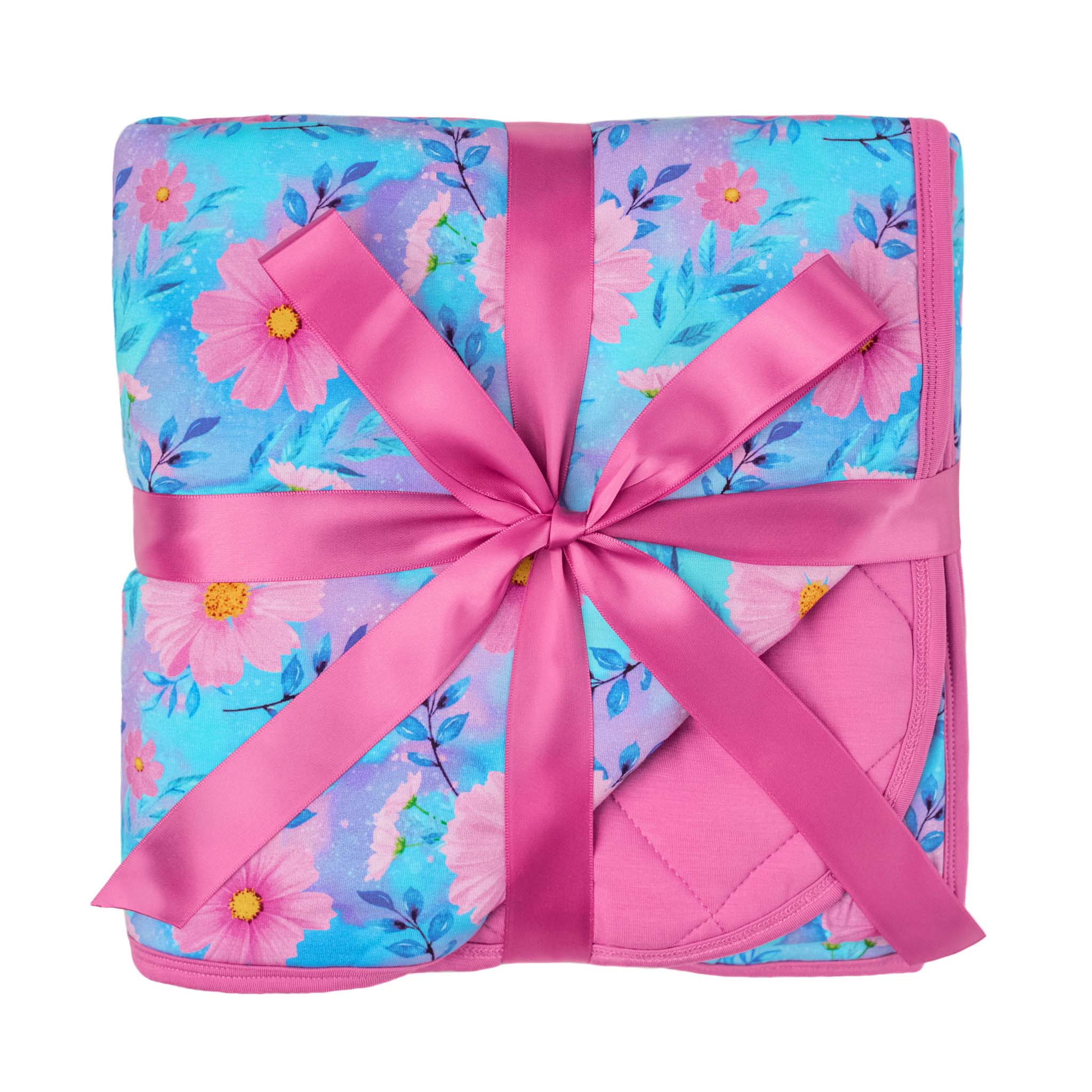 Dreamy Cosmos | Mini Quilted Bamboo Baby Blanket