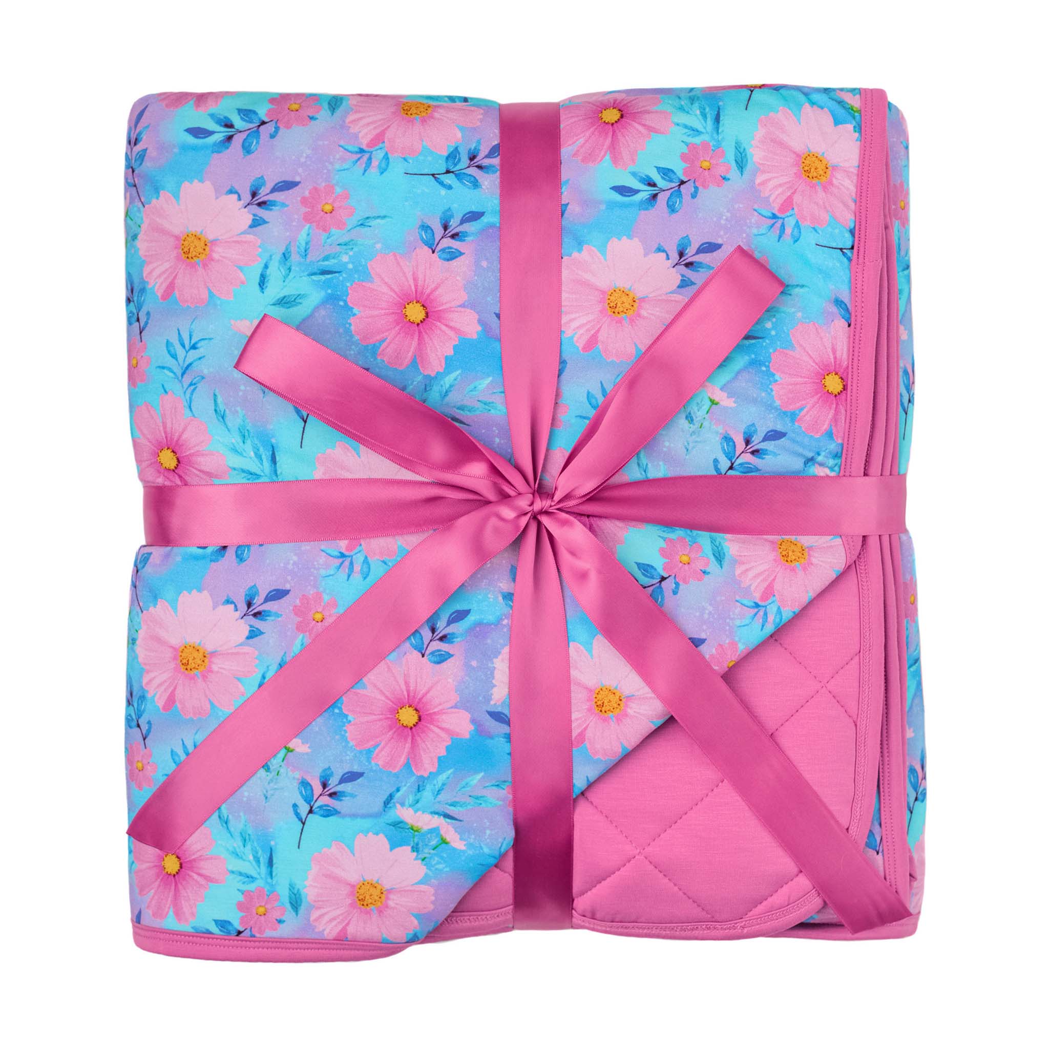 Dreamy Cosmos | Quilted Bamboo Toddler Blanket