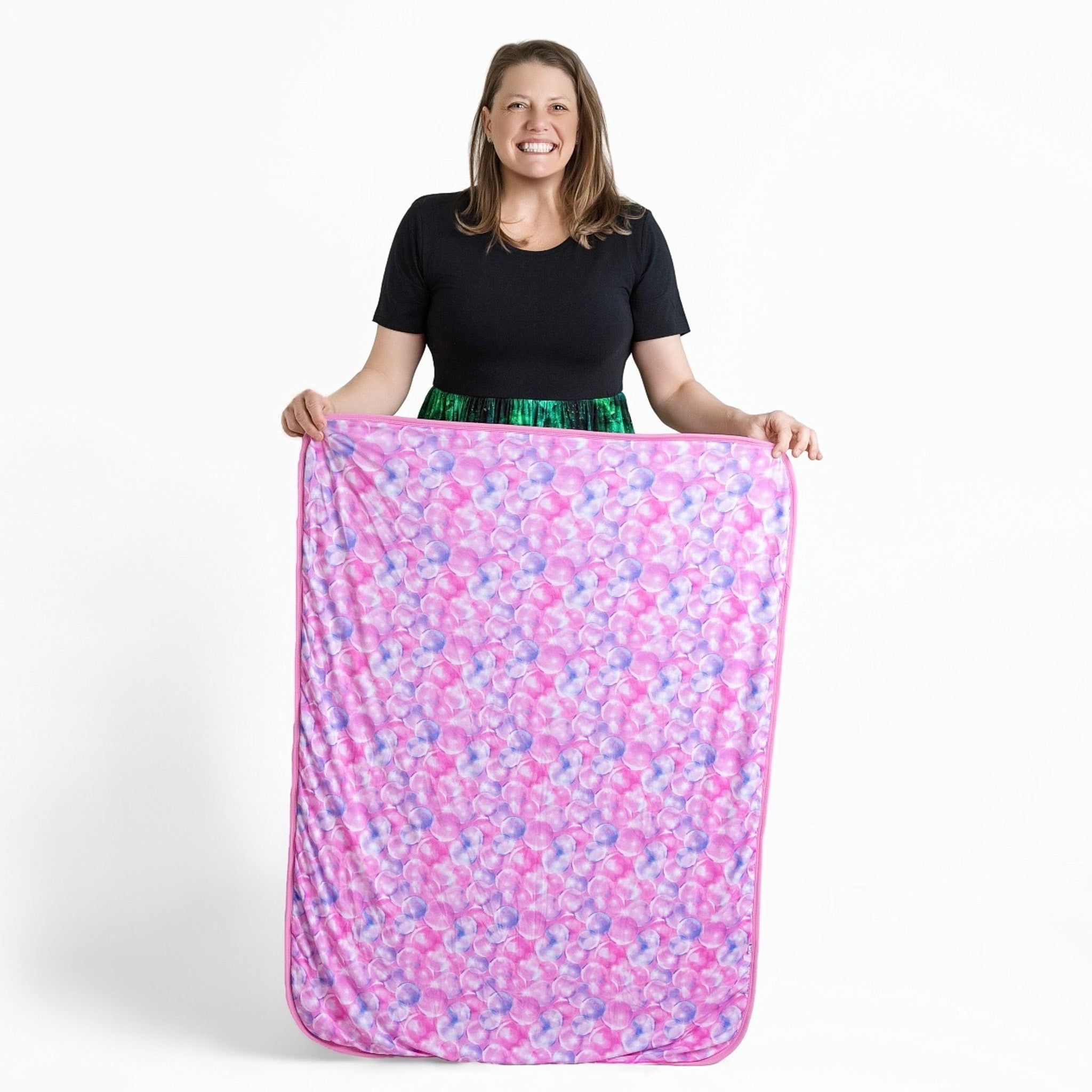 Wicked Cute | Bubbles | Bamboo Quilted Mini Baby Blanket