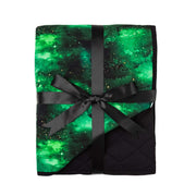 Wicked Cute | Green Galaxy Elixir | Bamboo Quilted Mini Baby Blanket