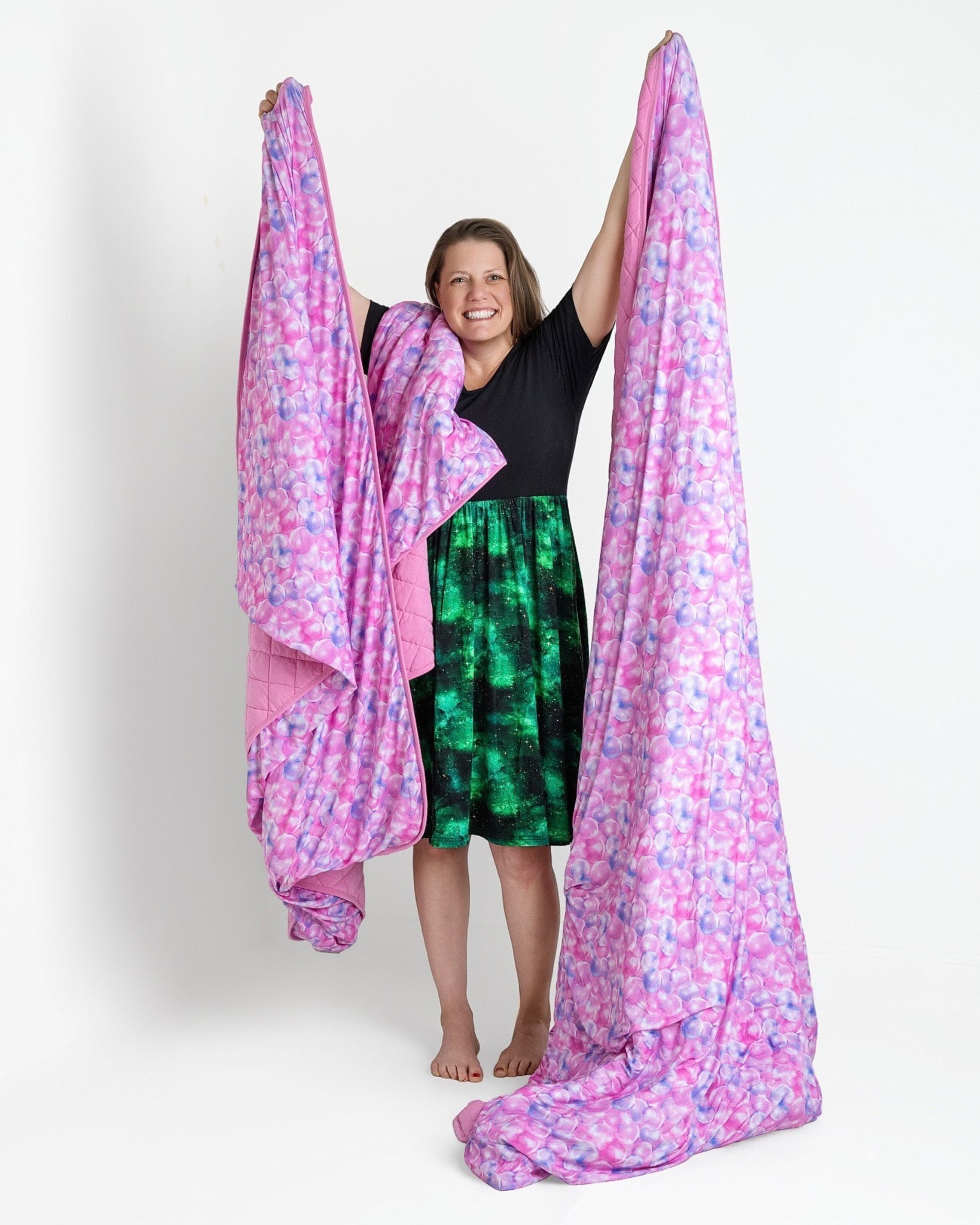 Wicked Cute | Bubbles | Bamboo Quilted Adult Blanket