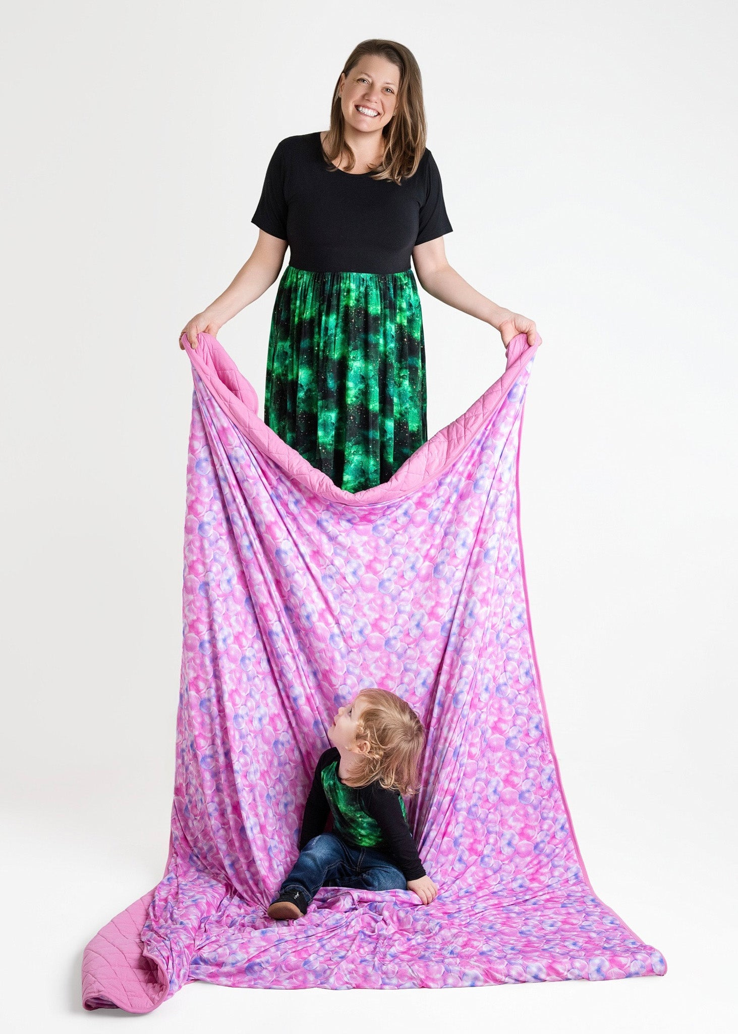 Wicked Cute | Bubbles | Bamboo Quilted Adult Blanket