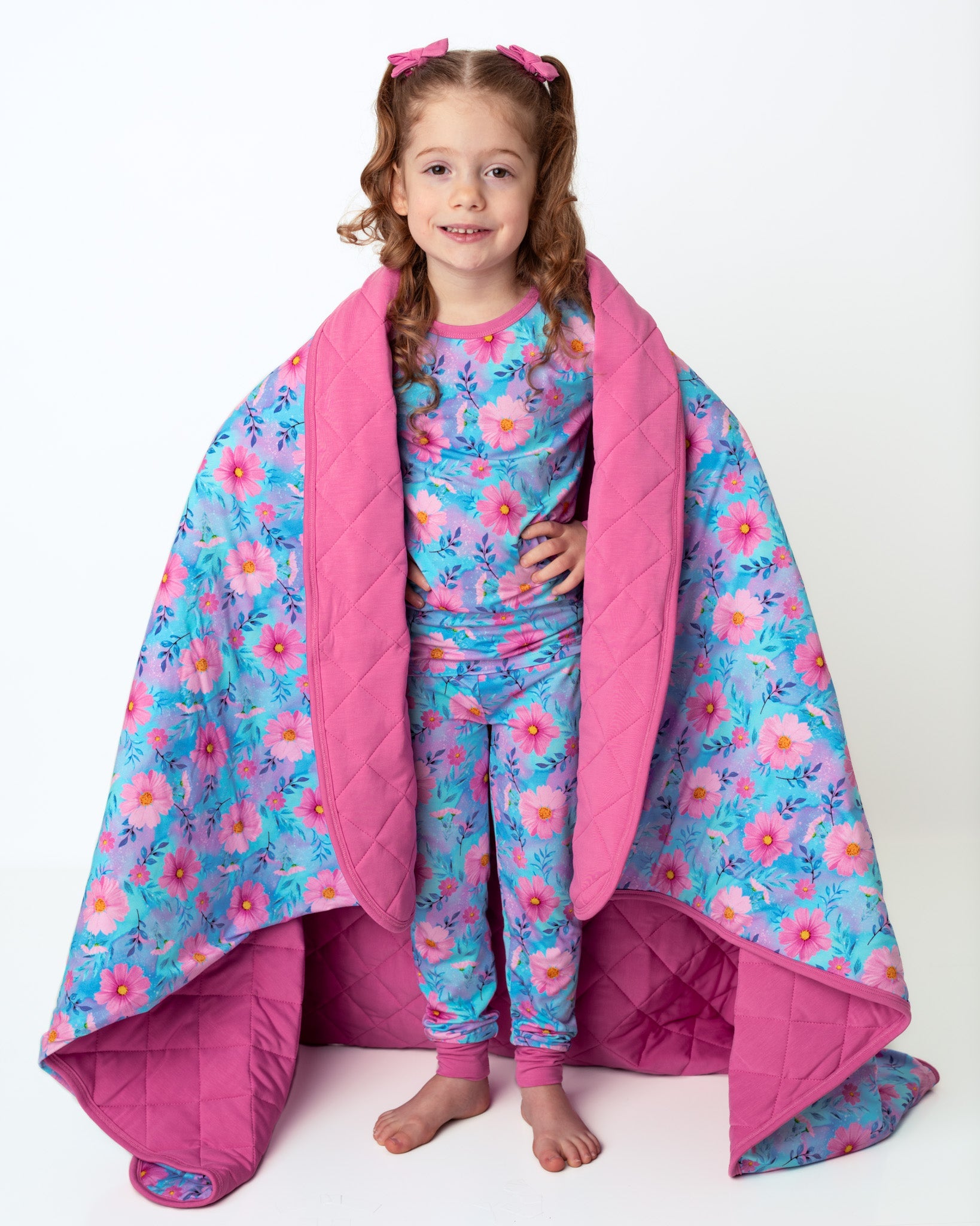 Dreamy Cosmos | Quilted Bamboo Toddler Blanket