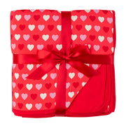 Sweet Little Hearts | Double Layer Bamboo Adult Blanket