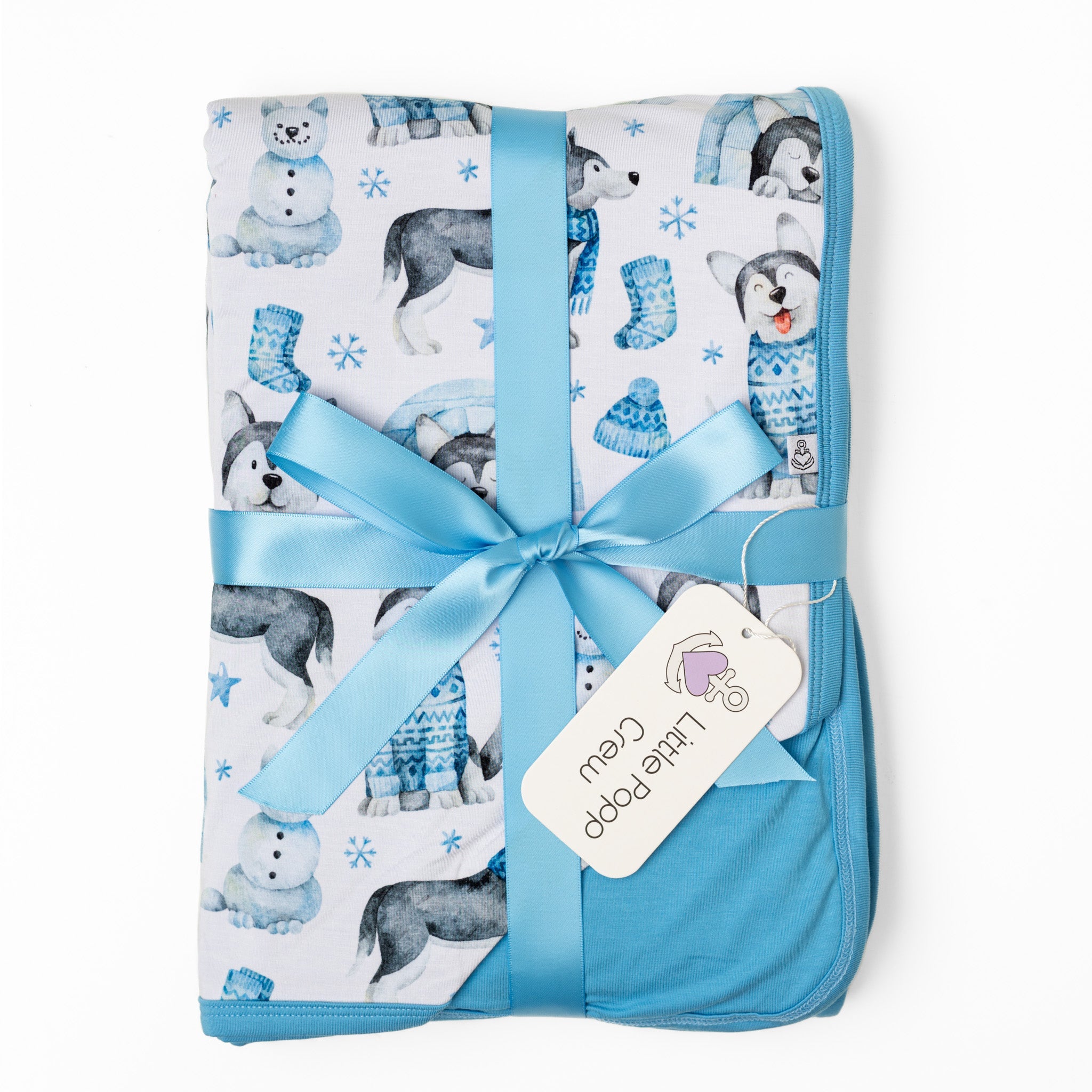 Arctic Huskies | Bamboo Double Layer Toddler Blanket