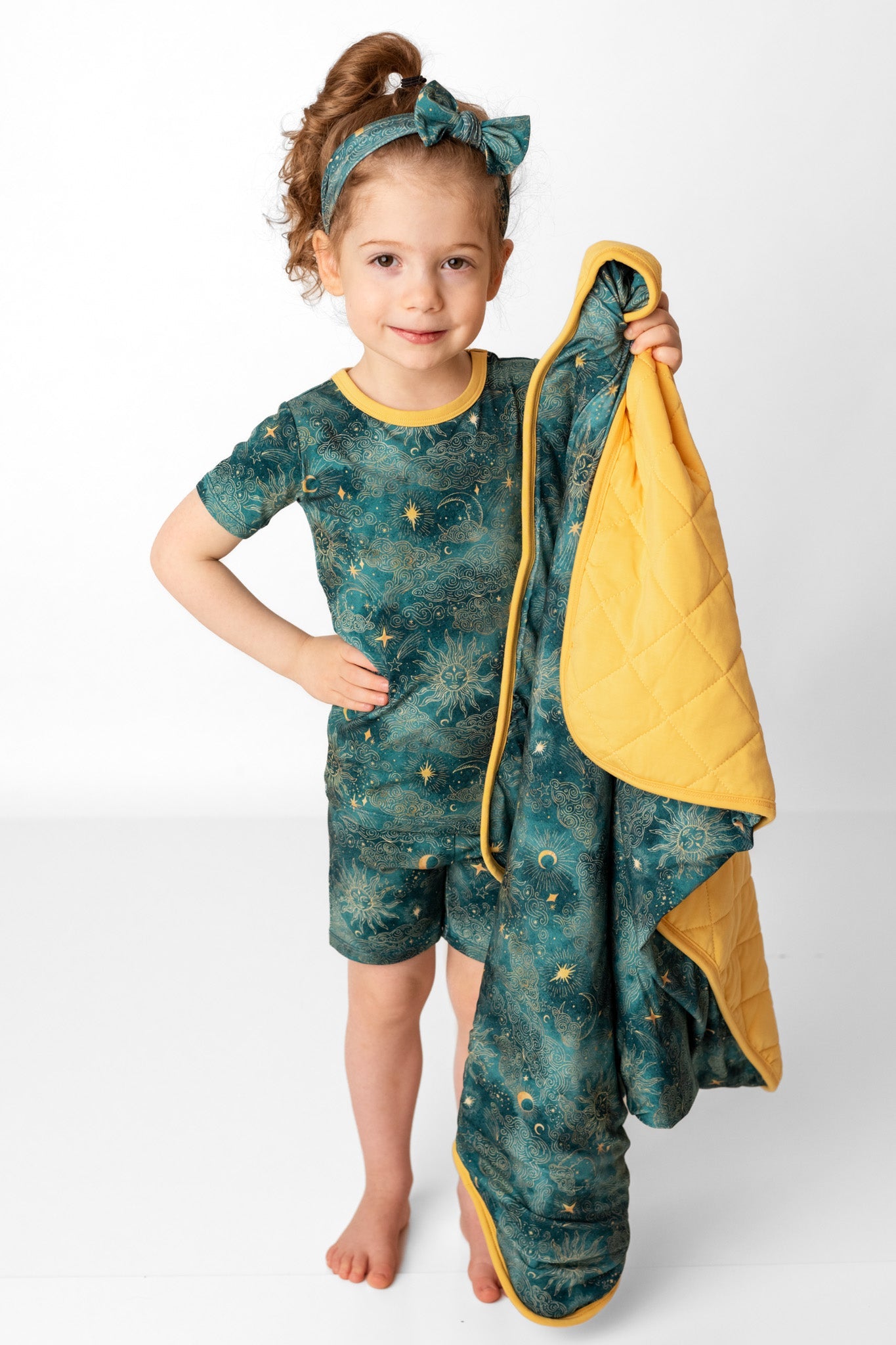 Dreamy Skies | Mini Quilted Bamboo Baby Blanket