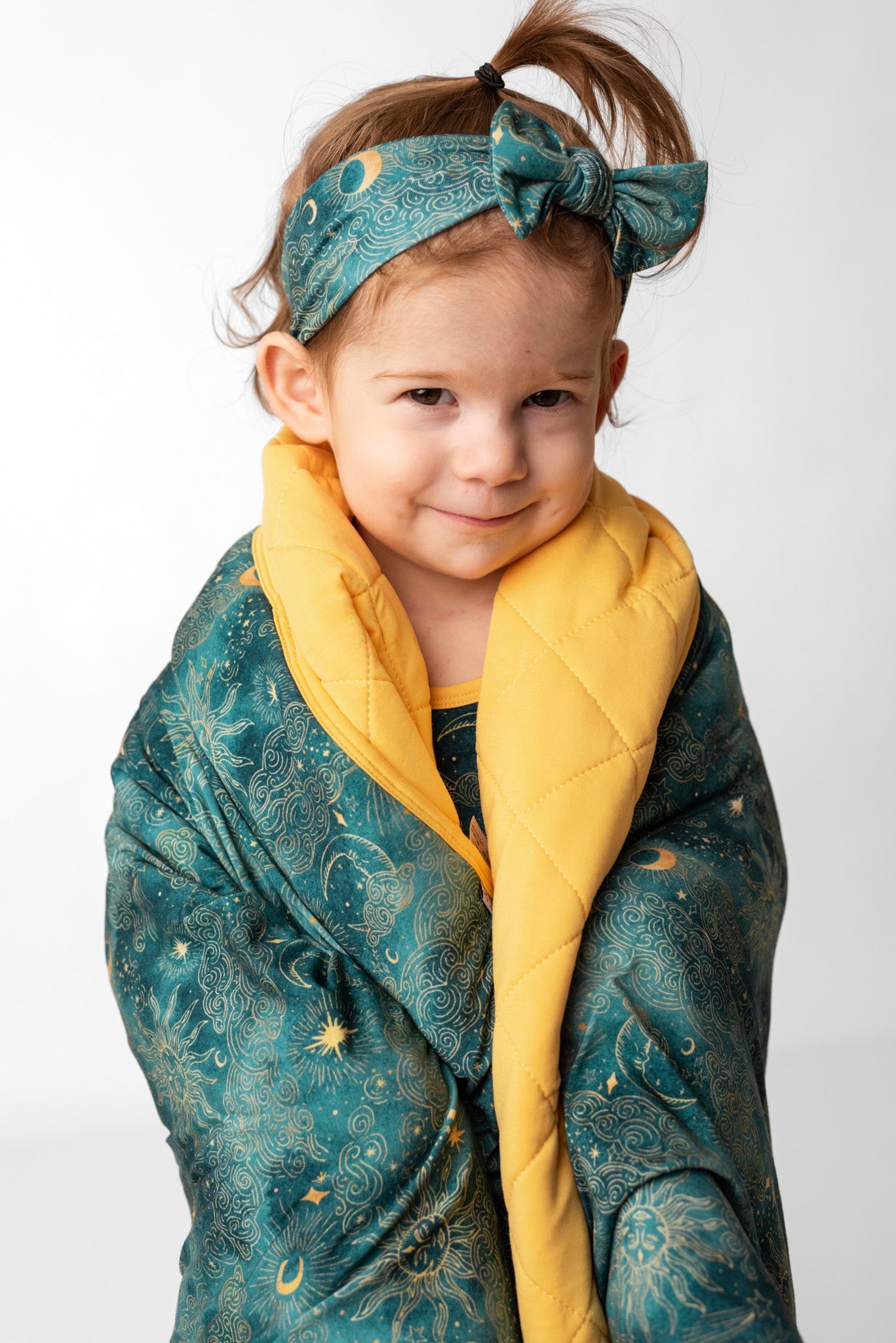 Dreamy Skies | Mini Quilted Bamboo Baby Blanket