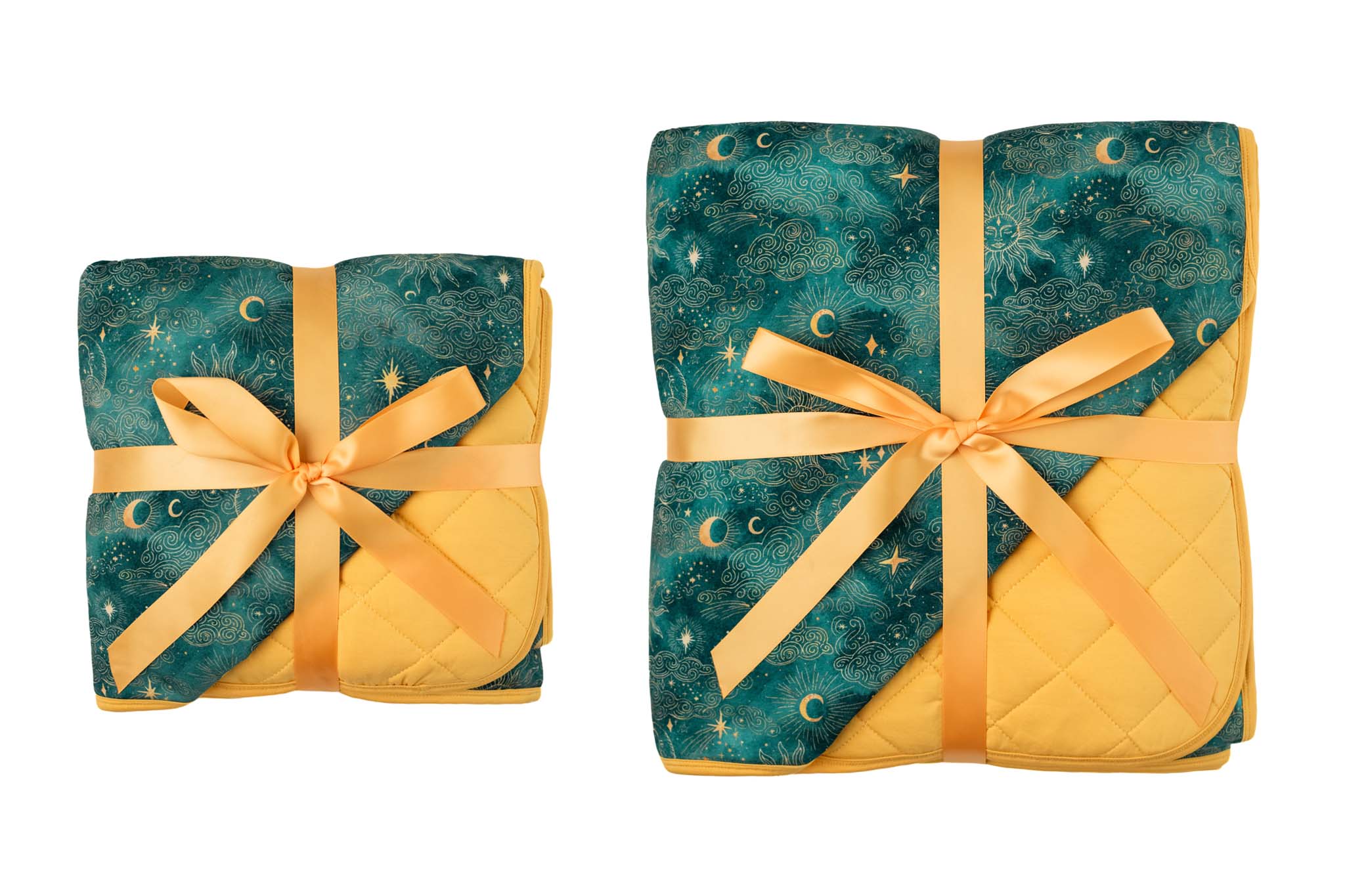 Dreamy Skies | Mini Quilted Bamboo Baby Blanket