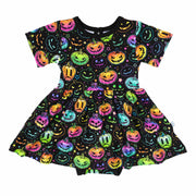 Halloween Pumpkins | Bamboo Baby Bodysuit Dress