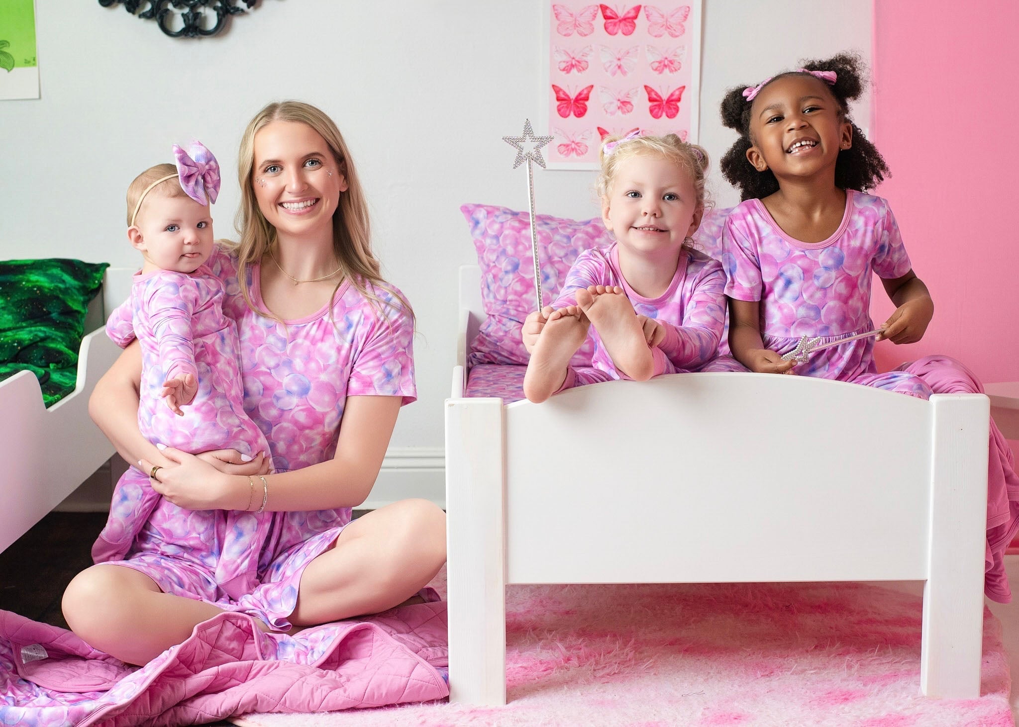 Wicked Cute | Bubbles | Bamboo Zipper Pajamas
