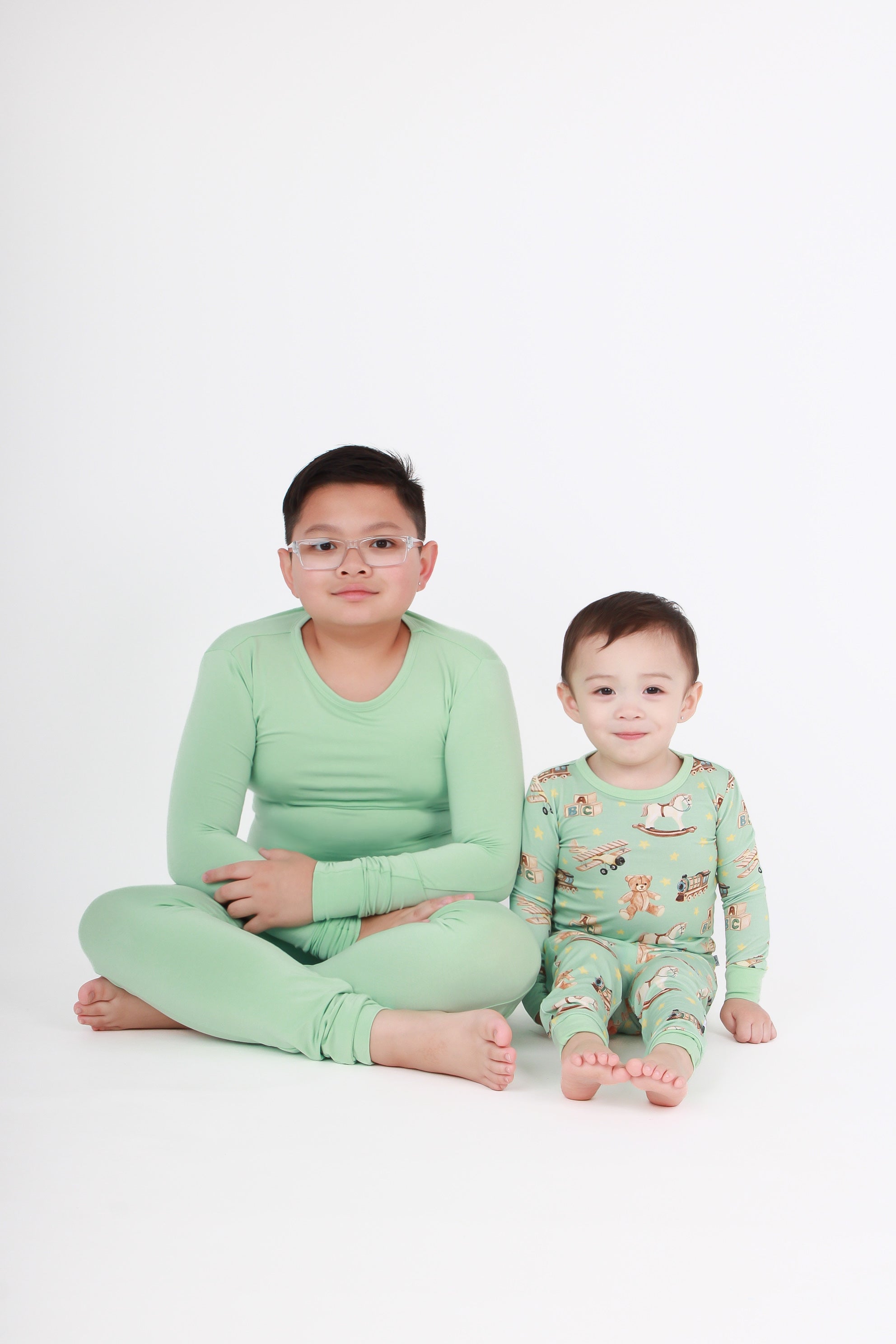 Jade | Two-piece Bamboo Long Sleeve Toddler & Kids Pajamas