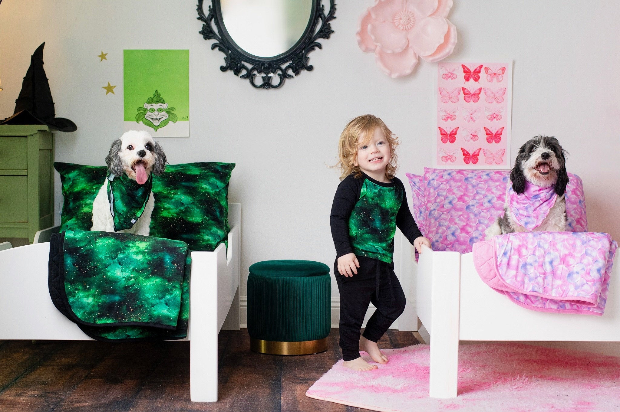 Wicked Cute | Green Galaxy Elixir | Bamboo Raglan Tee