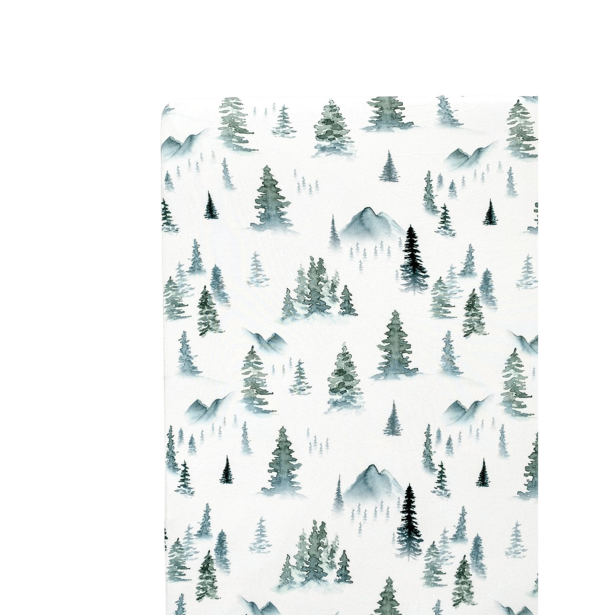 Bamboo Fitted Crib Sheet - Green Forest