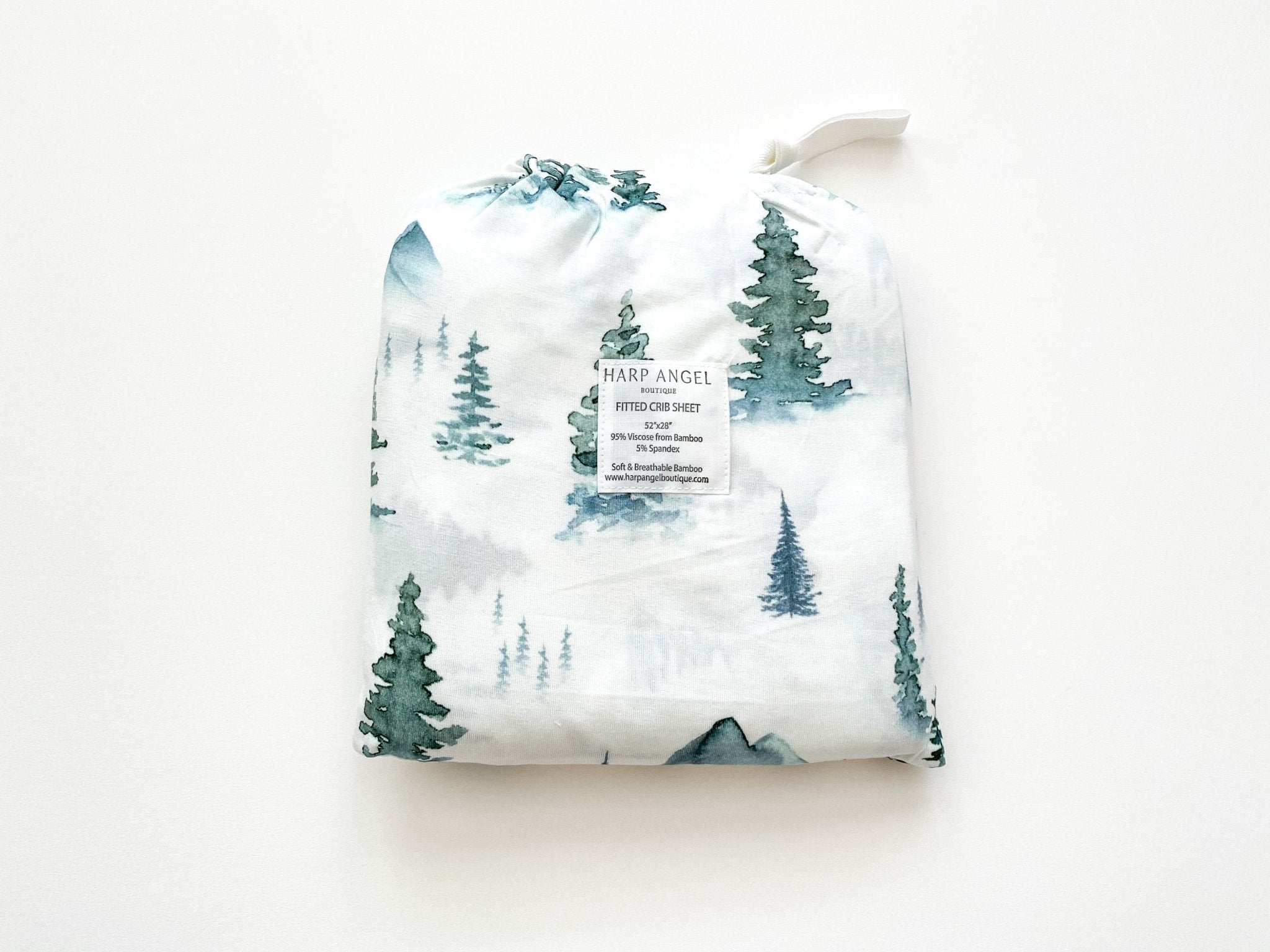 Bamboo Fitted Crib Sheet - Green Forest