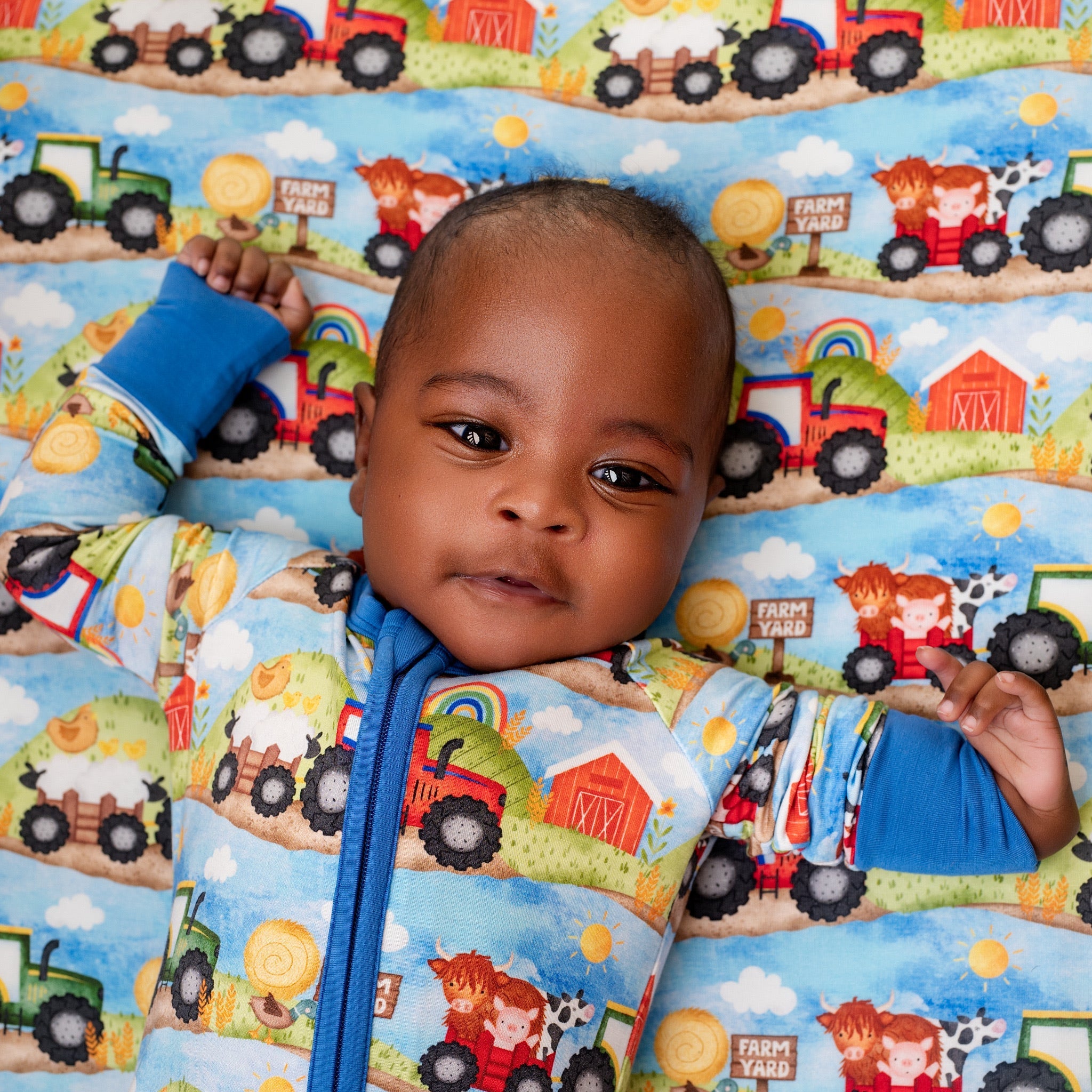 Farm Friends | Bamboo Zipper Pajamas