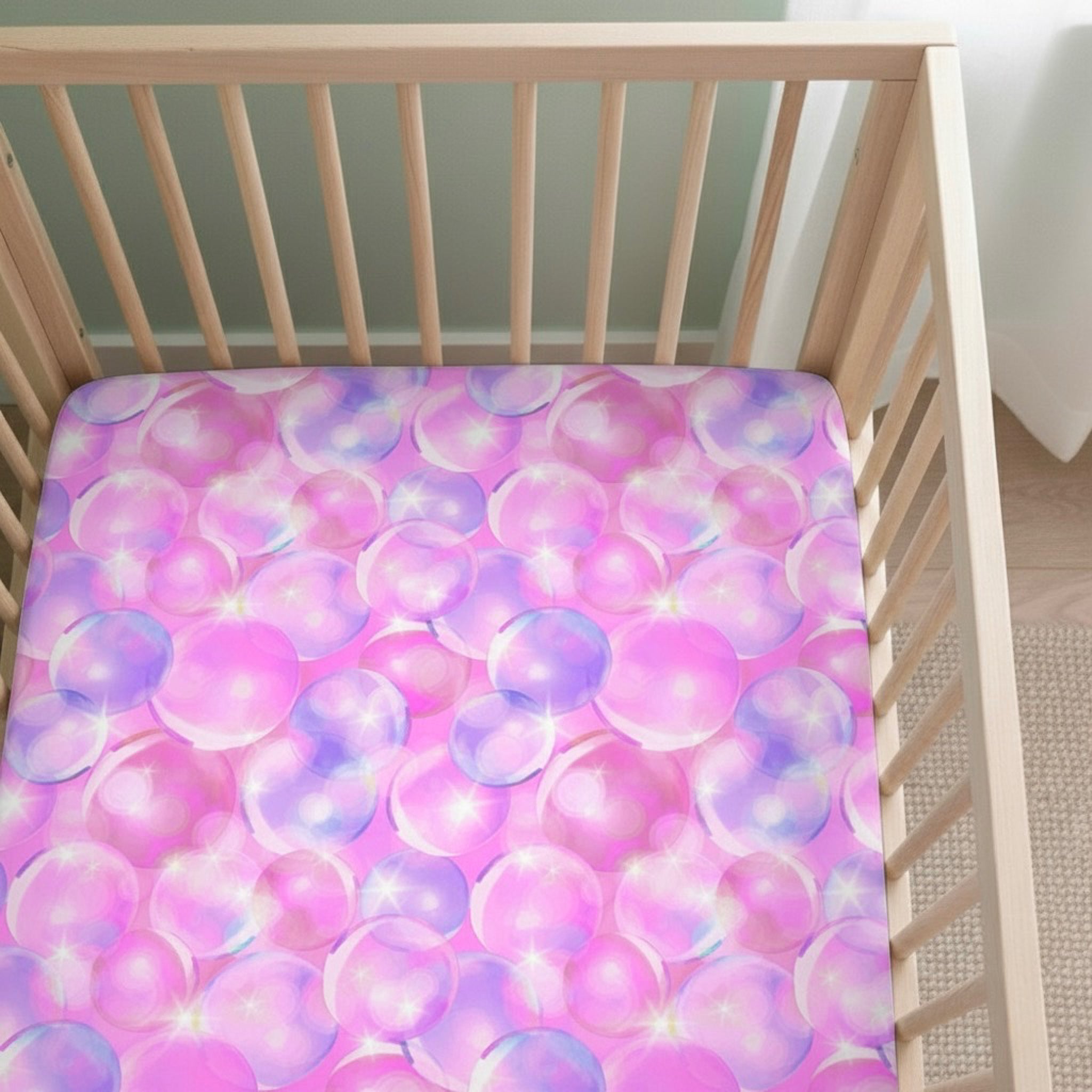 Wicked Cute | Bubbles | Bamboo Crib Sheet