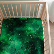 Wicked Cute | Green Galaxy Elixir | Bamboo Crib Sheet