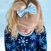 Icy Blue | Small Clip Bow