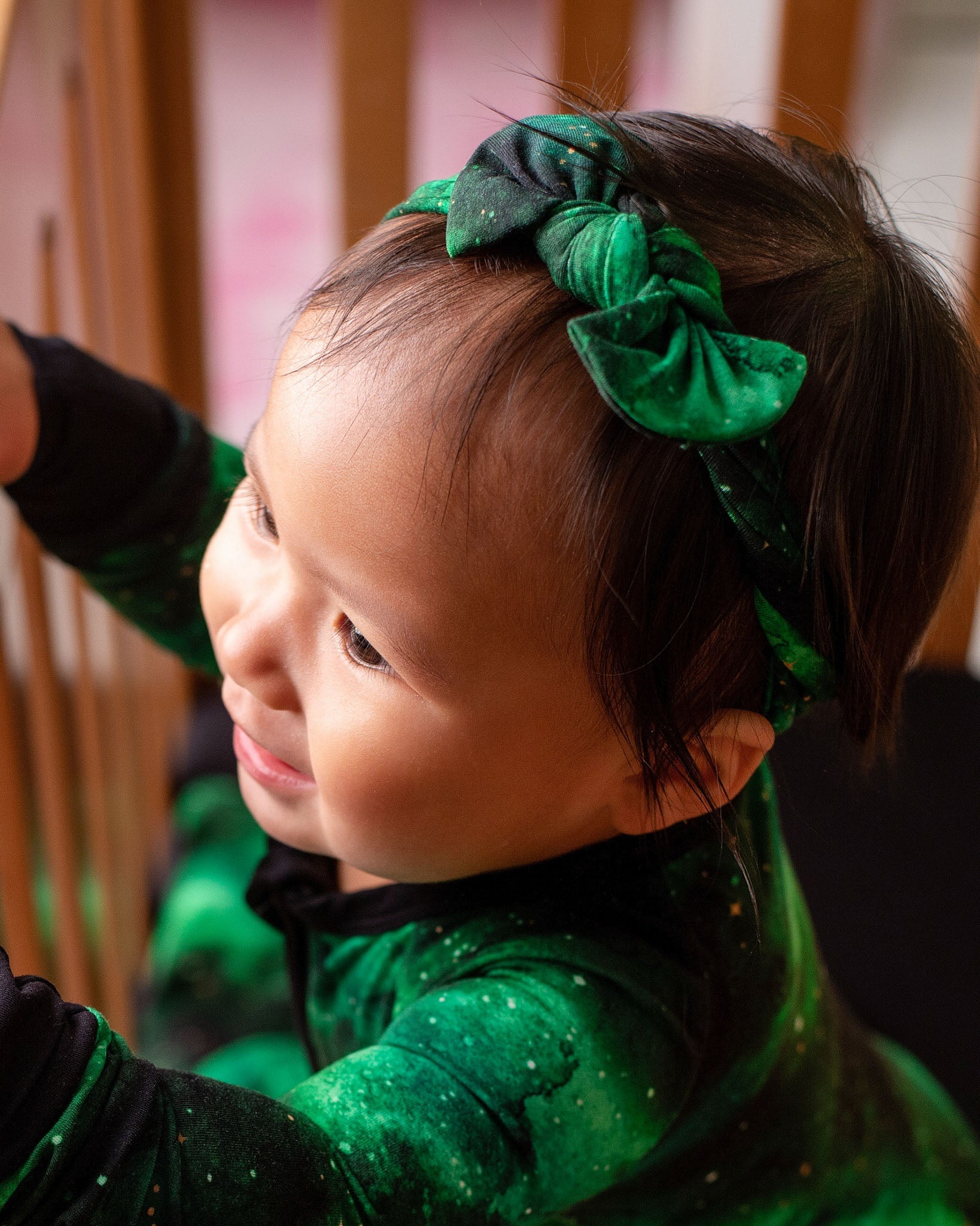 Wicked Cute | Green Galaxy Elixir | Bamboo Headband Bow