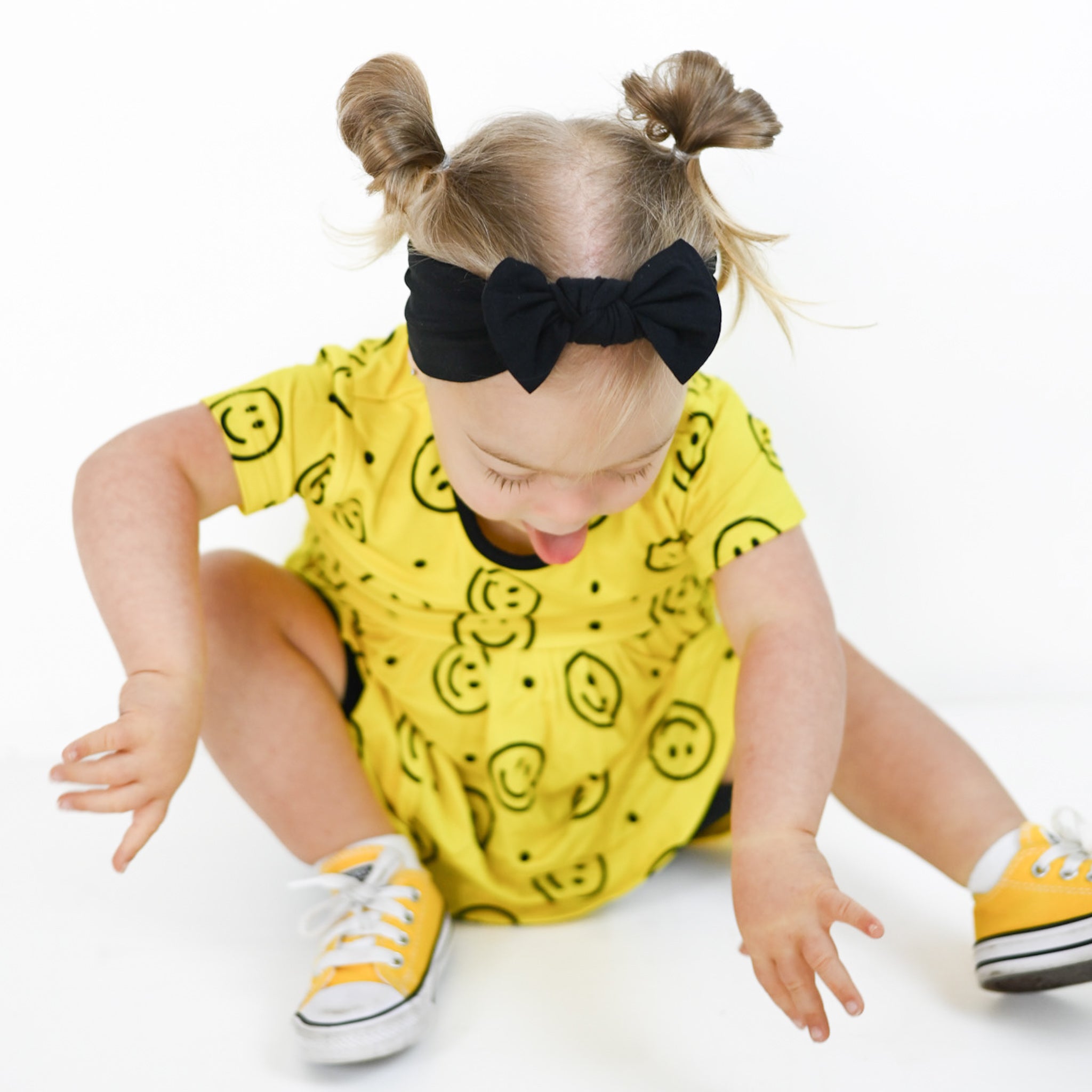 Happy Smiles | Bamboo Toddler & Girls Peplum Top & Shorts Set