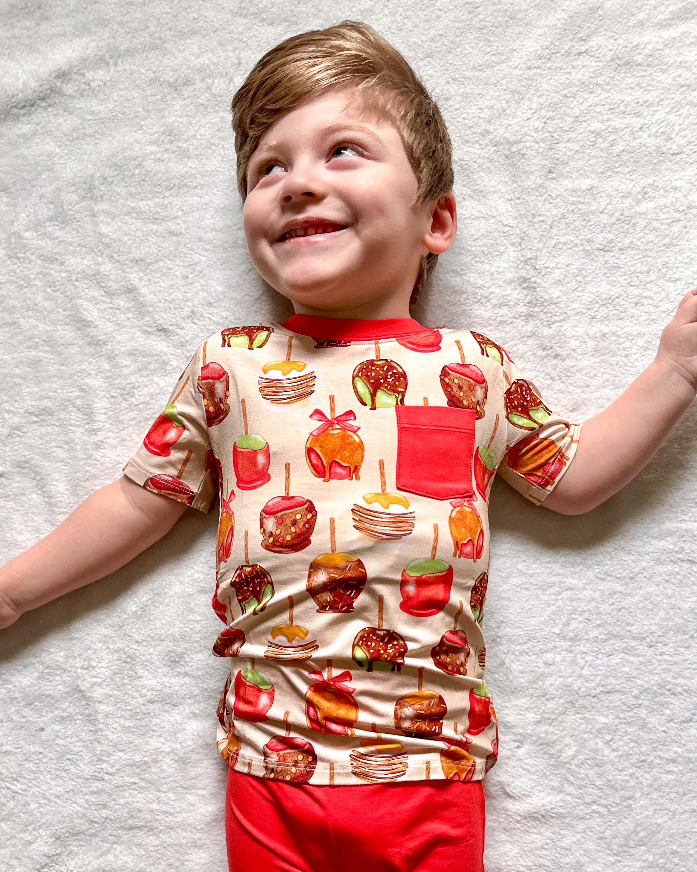 Candy Apples | Bamboo Toddler & Kids Pocket T-shirt