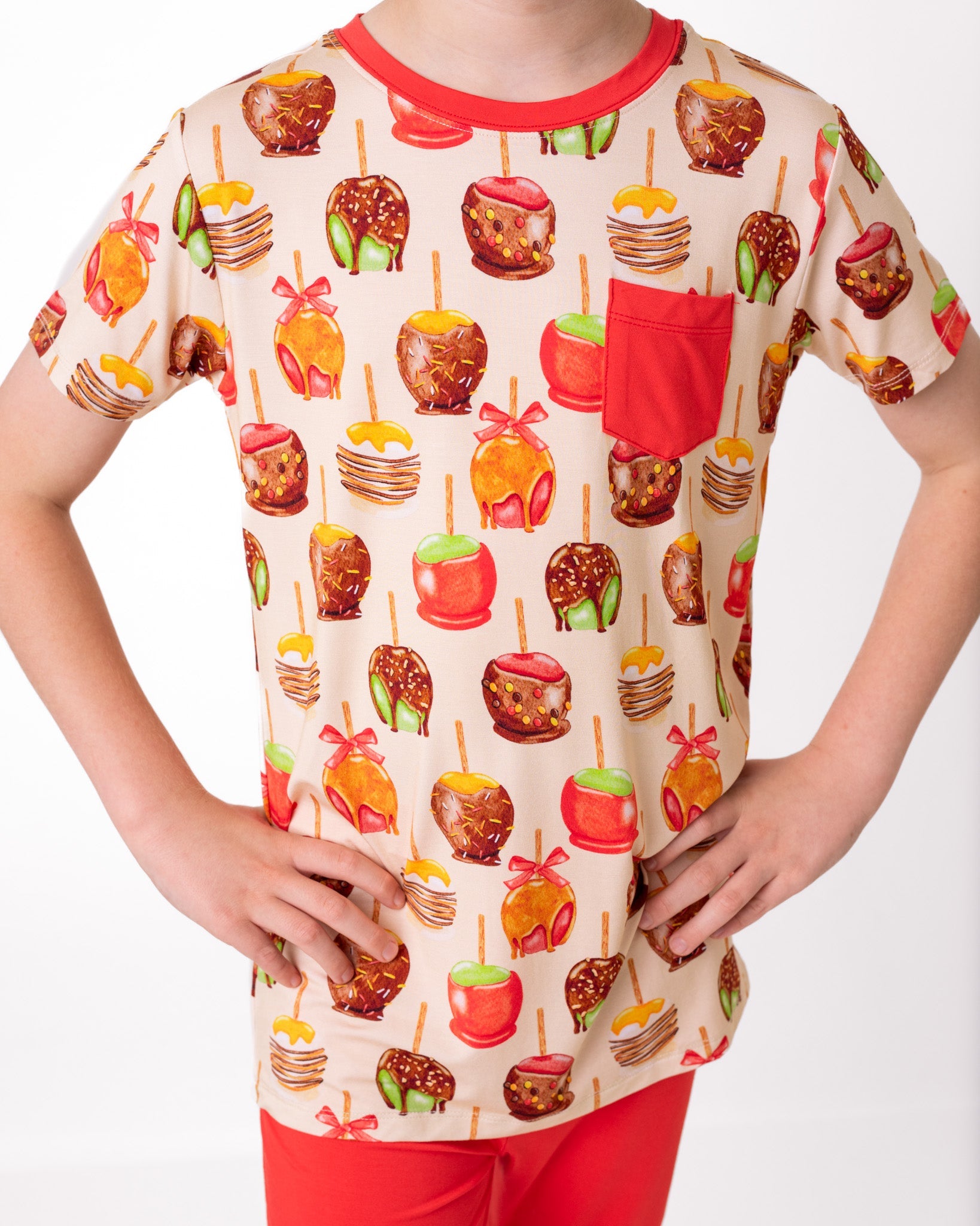 Candy Apples | Bamboo Toddler & Kids Pocket T-shirt