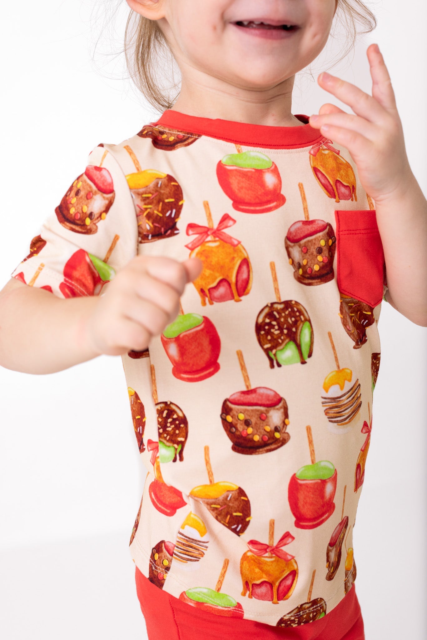 Candy Apples | Bamboo Toddler & Kids Pocket T-shirt