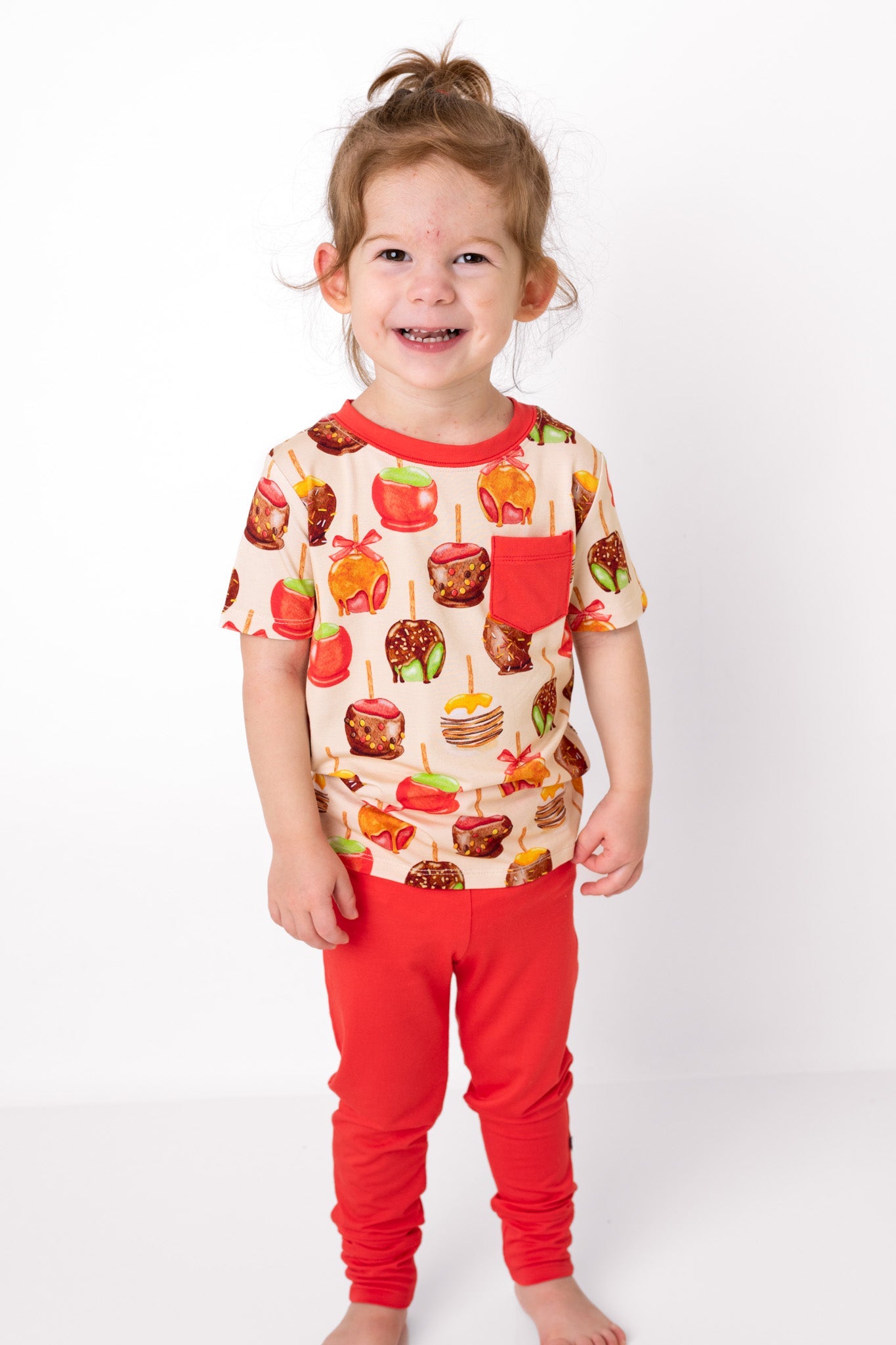 Candy Apples | Bamboo Toddler & Kids Pocket T-shirt