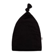 Black | Bamboo Newborn Baby Knotted Hat