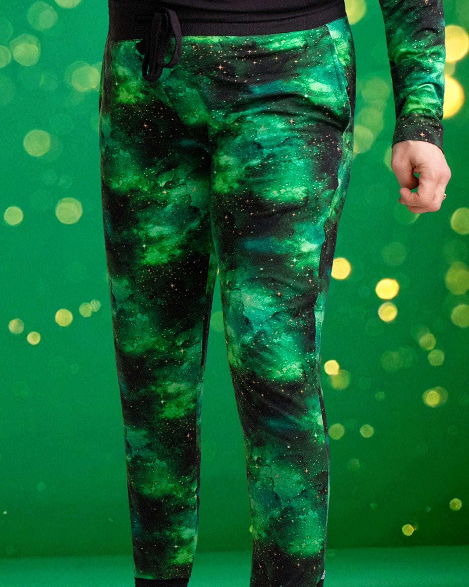 Wicked Cute | Green Galaxy Elixir | Women's Bamboo Joggers