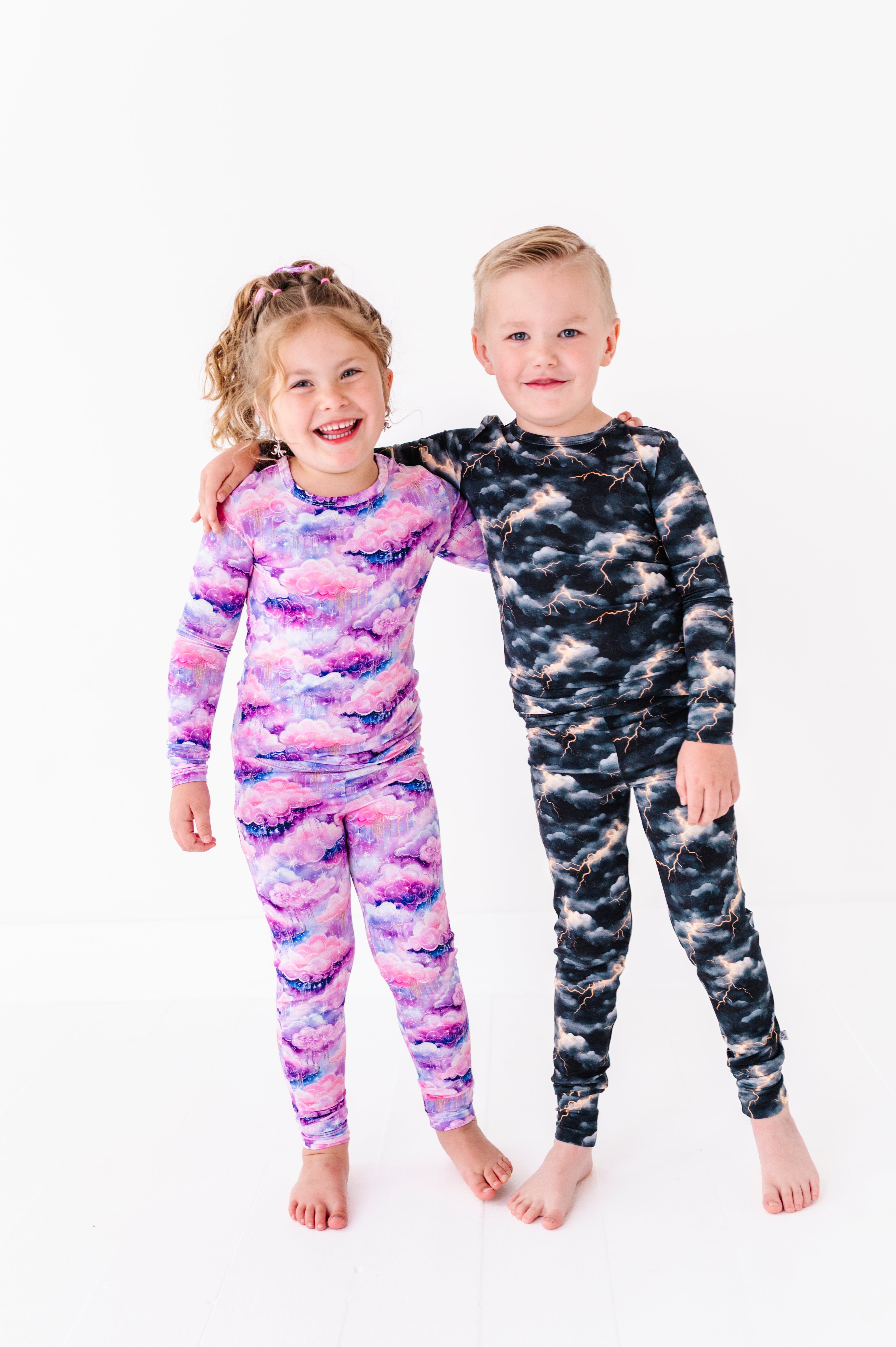 Shimmer Clouds | Bamboo Two-piece Pajamas