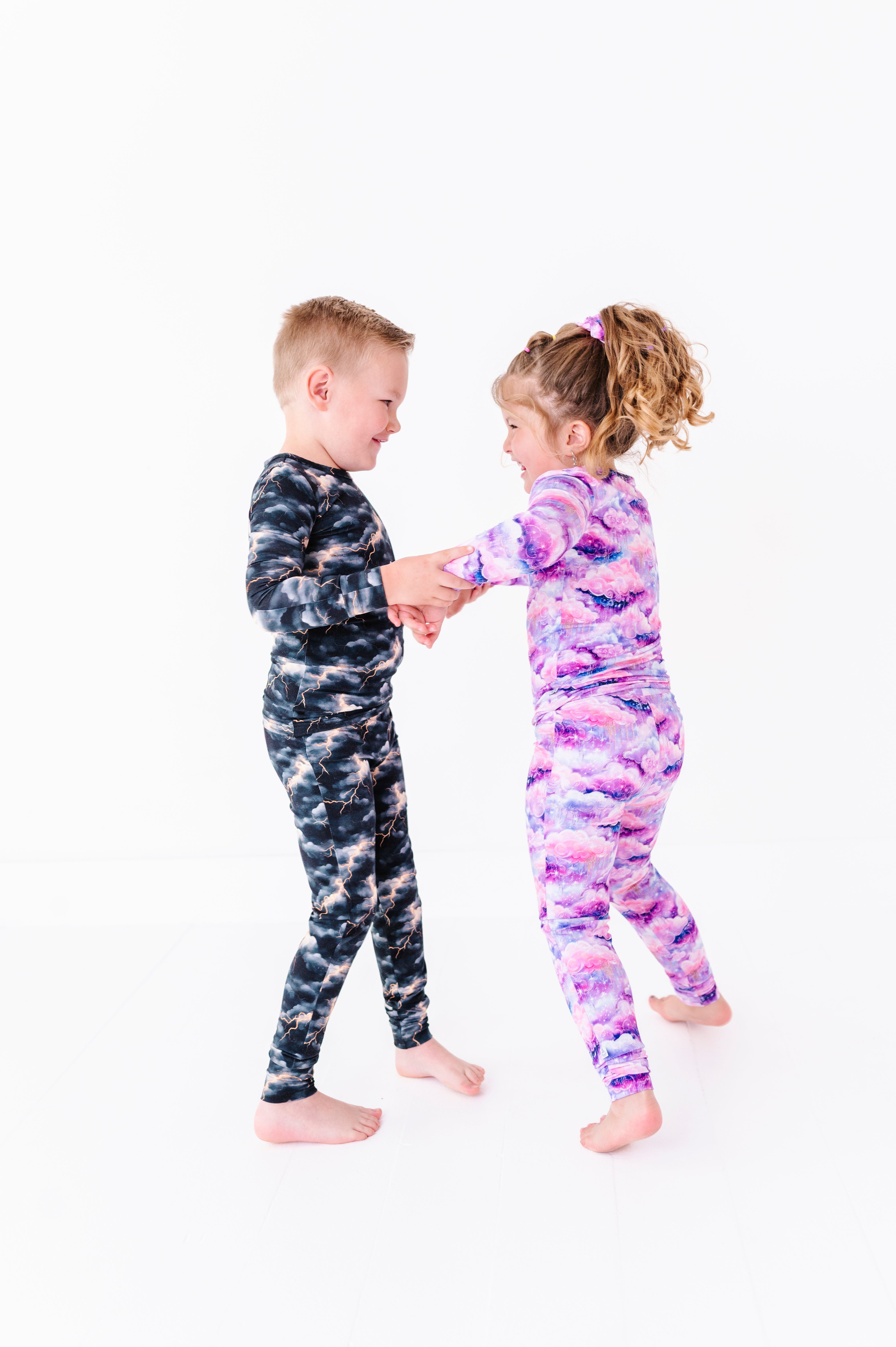Shimmer Clouds | Bamboo Two-piece Pajamas