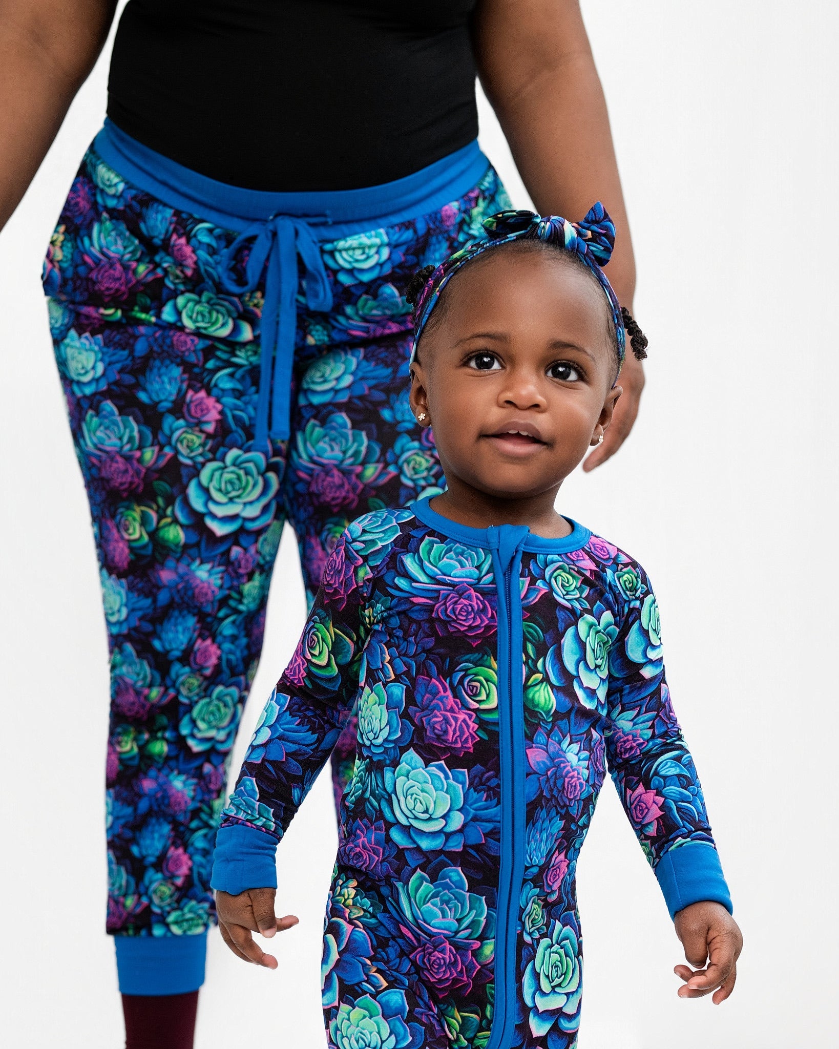Electric Succulents | Bamboo Zipper Pajamas