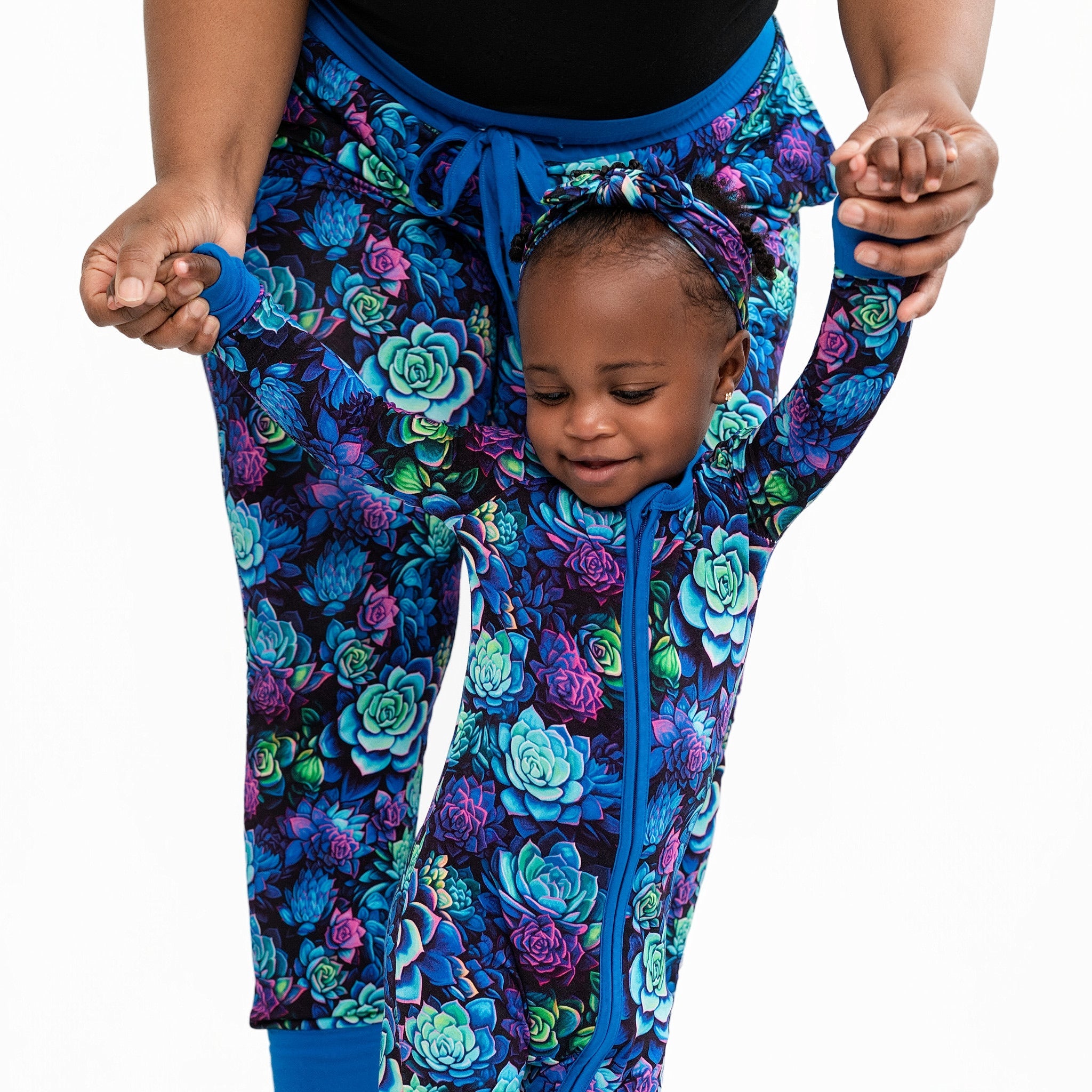 Electric Succulents | Bamboo Zipper Pajamas