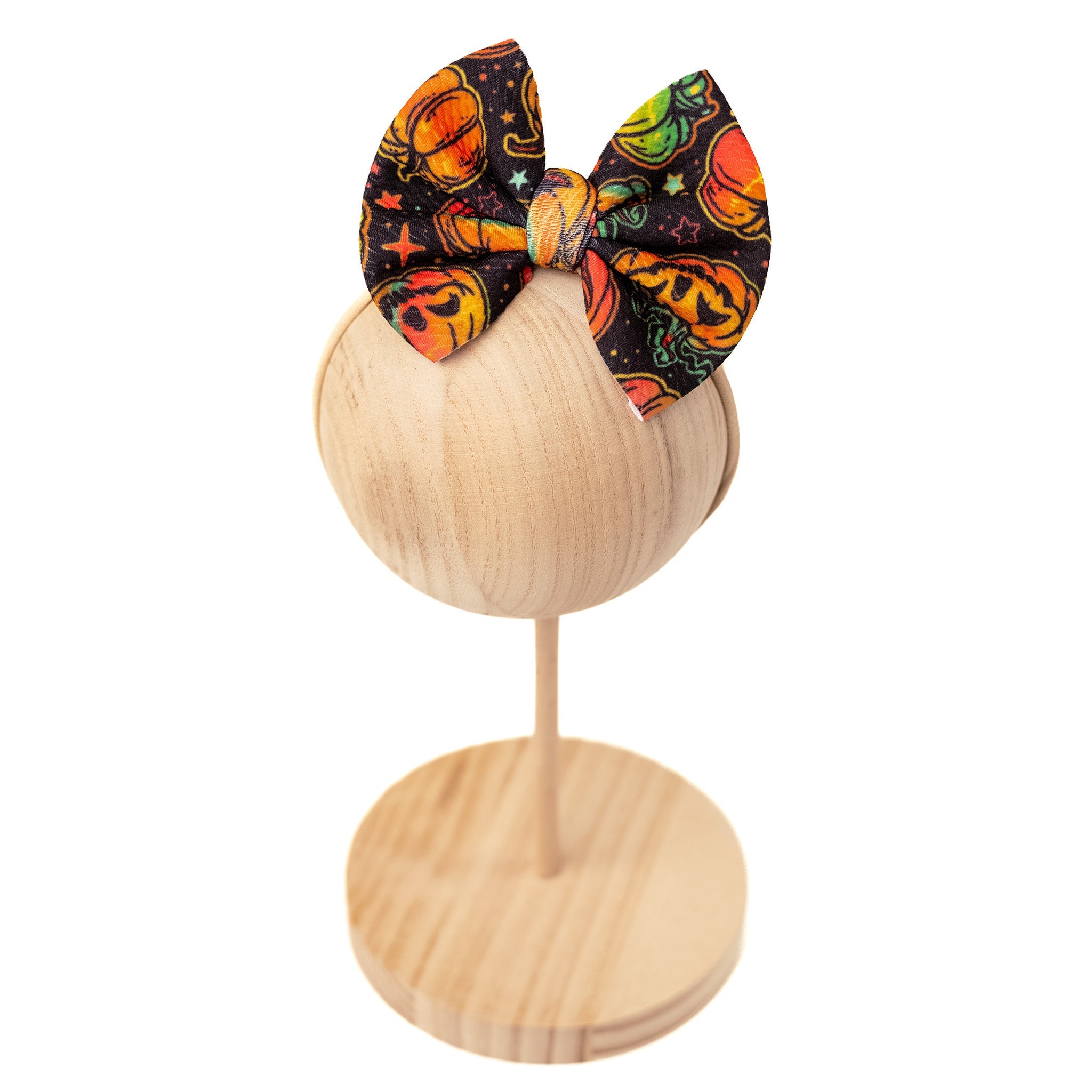 Halloween | Spooky Pumpkins | Toddler Girl Nylon Bow