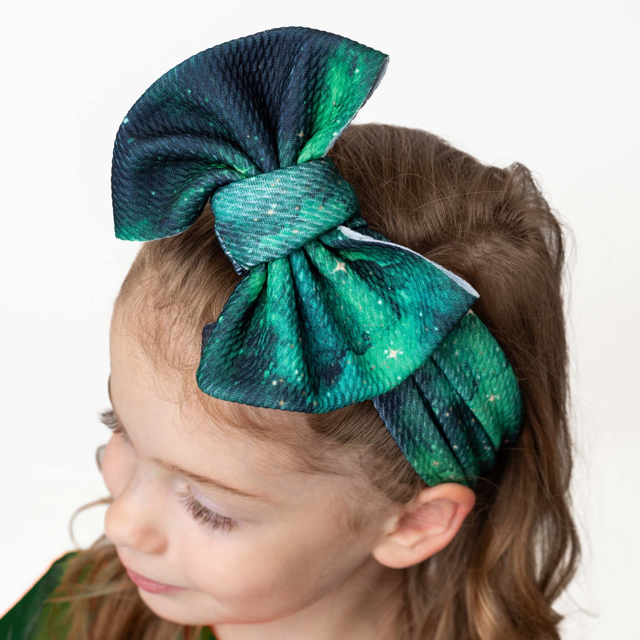 Wicked Cute | Green Galaxy Elixir | Headwrap Bow