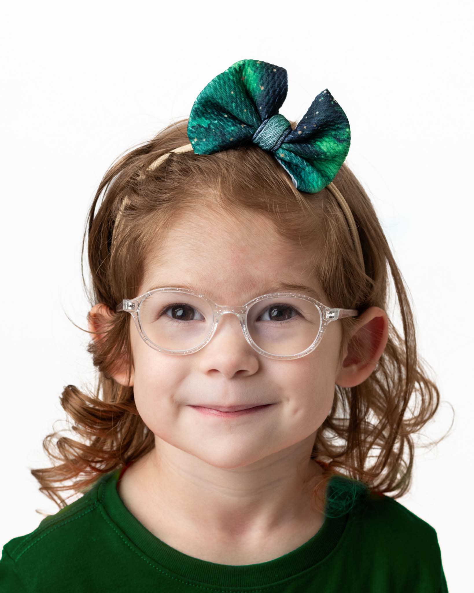 Wicked Cute | Green Galaxy Elixir | Small Nylon Bow Headband