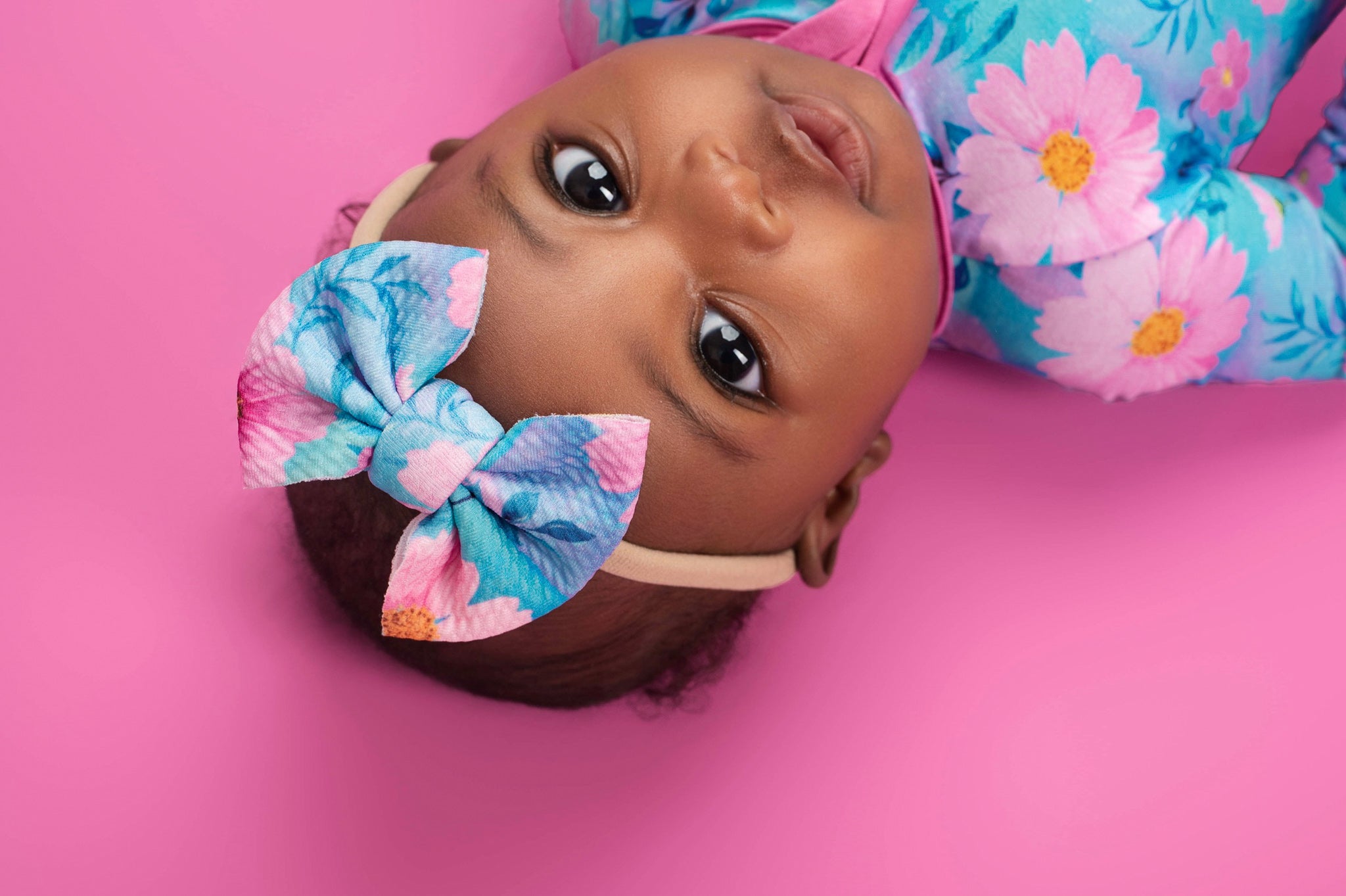 Dreamy Cosmos | Baby Girl Nylon Bow