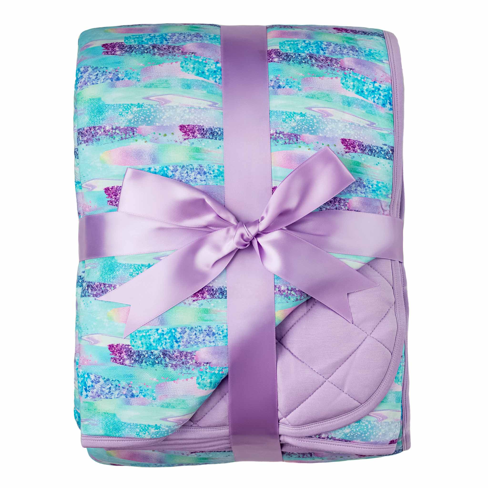 Mermaid Glitter | Quilted Bamboo Adult Blanket