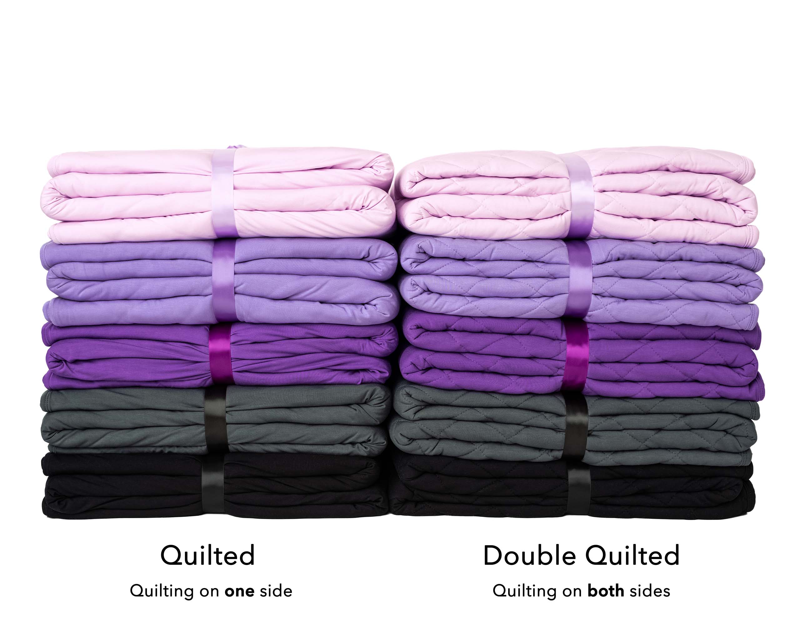 Purple | Bamboo Double Quilted Adult Blanket