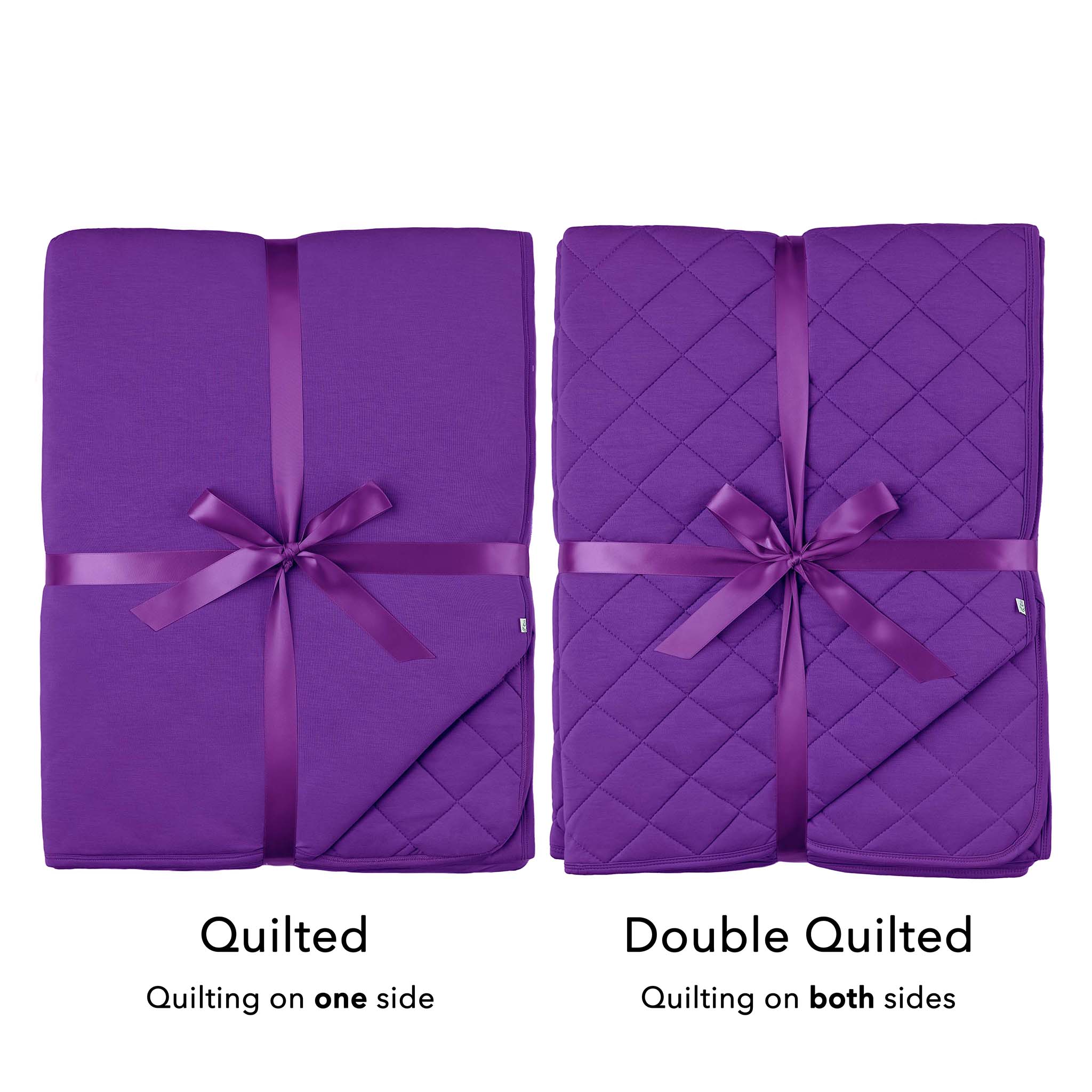 Violet | Bamboo Double Quilted Adult Blanket