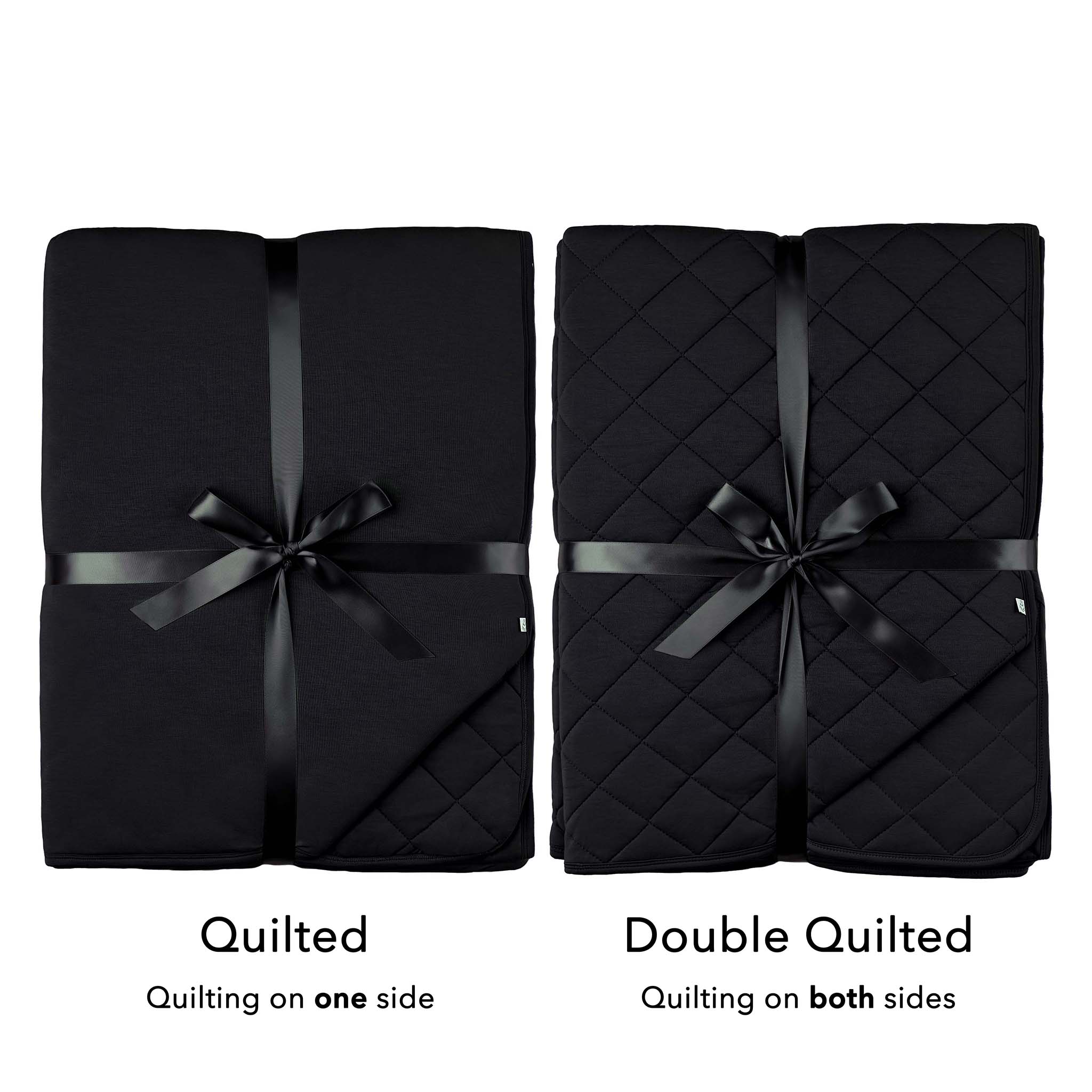 Black | Bamboo Double Quilted Adult Blanket