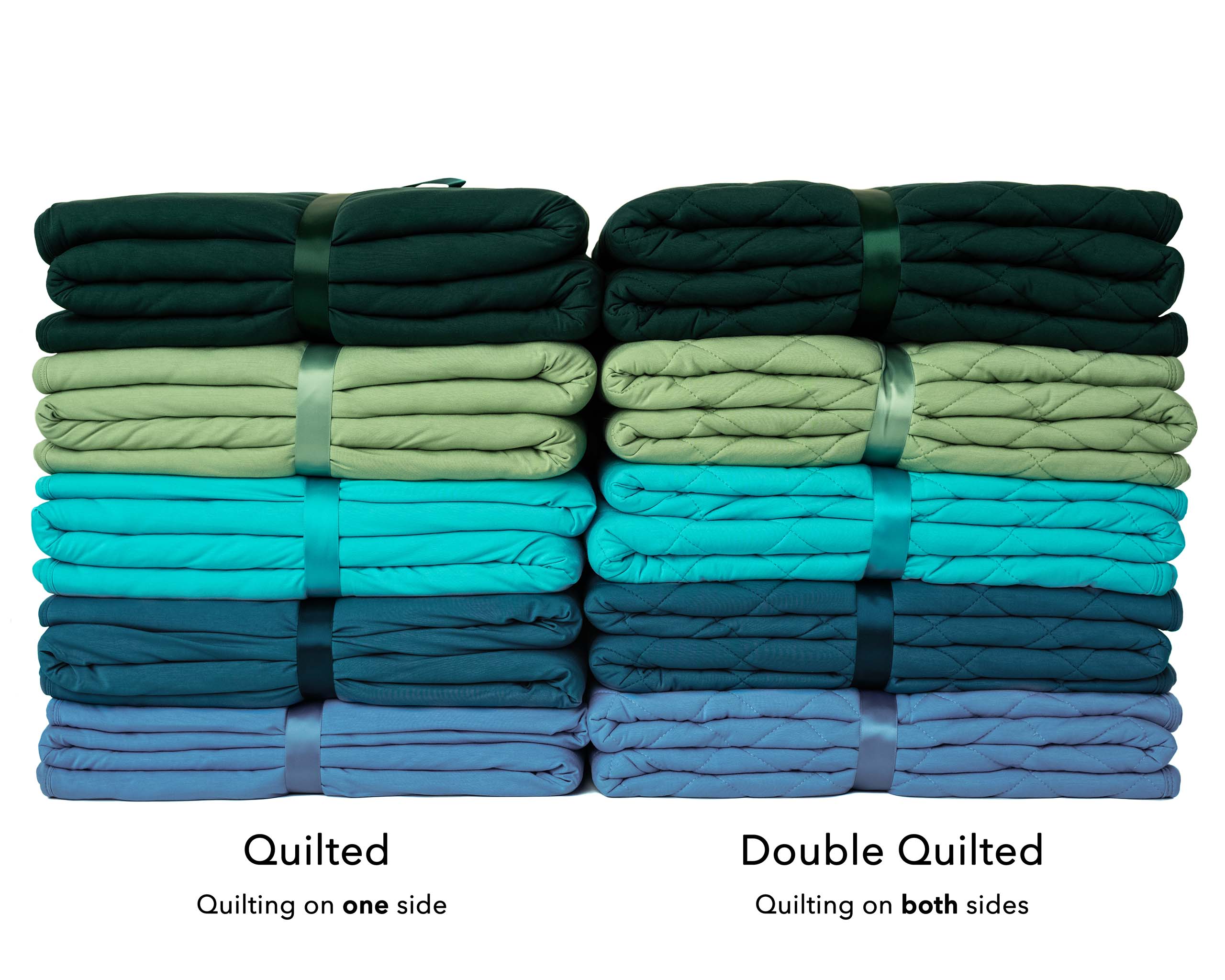 Turquoise | Bamboo Double Quilted Adult Blanket