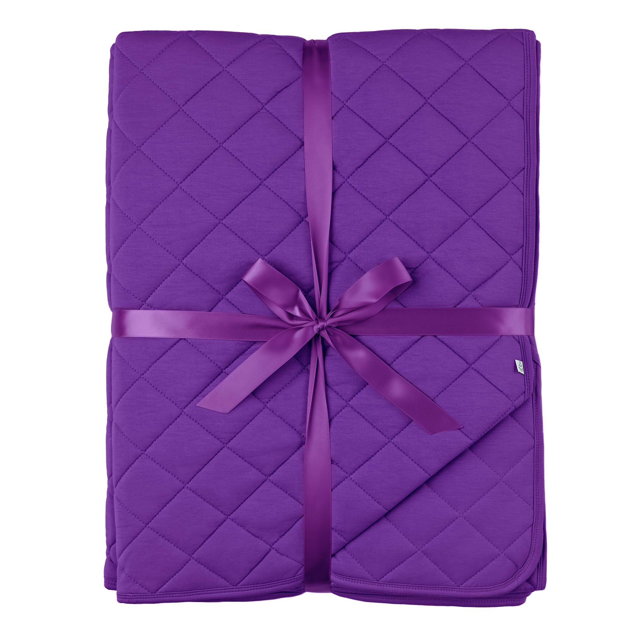 Violet | Bamboo Double Quilted Adult Blanket