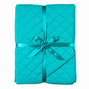 Turquoise | Bamboo Double Quilted Adult Blanket