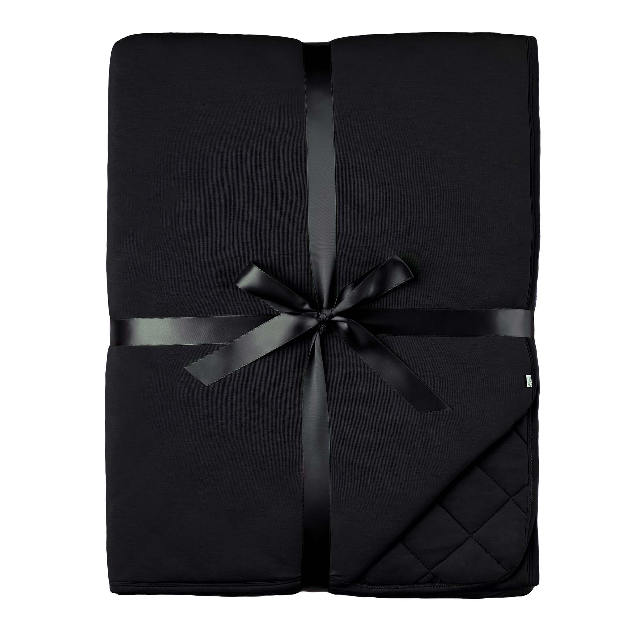 Black | Bamboo Quilted Adult Blanket