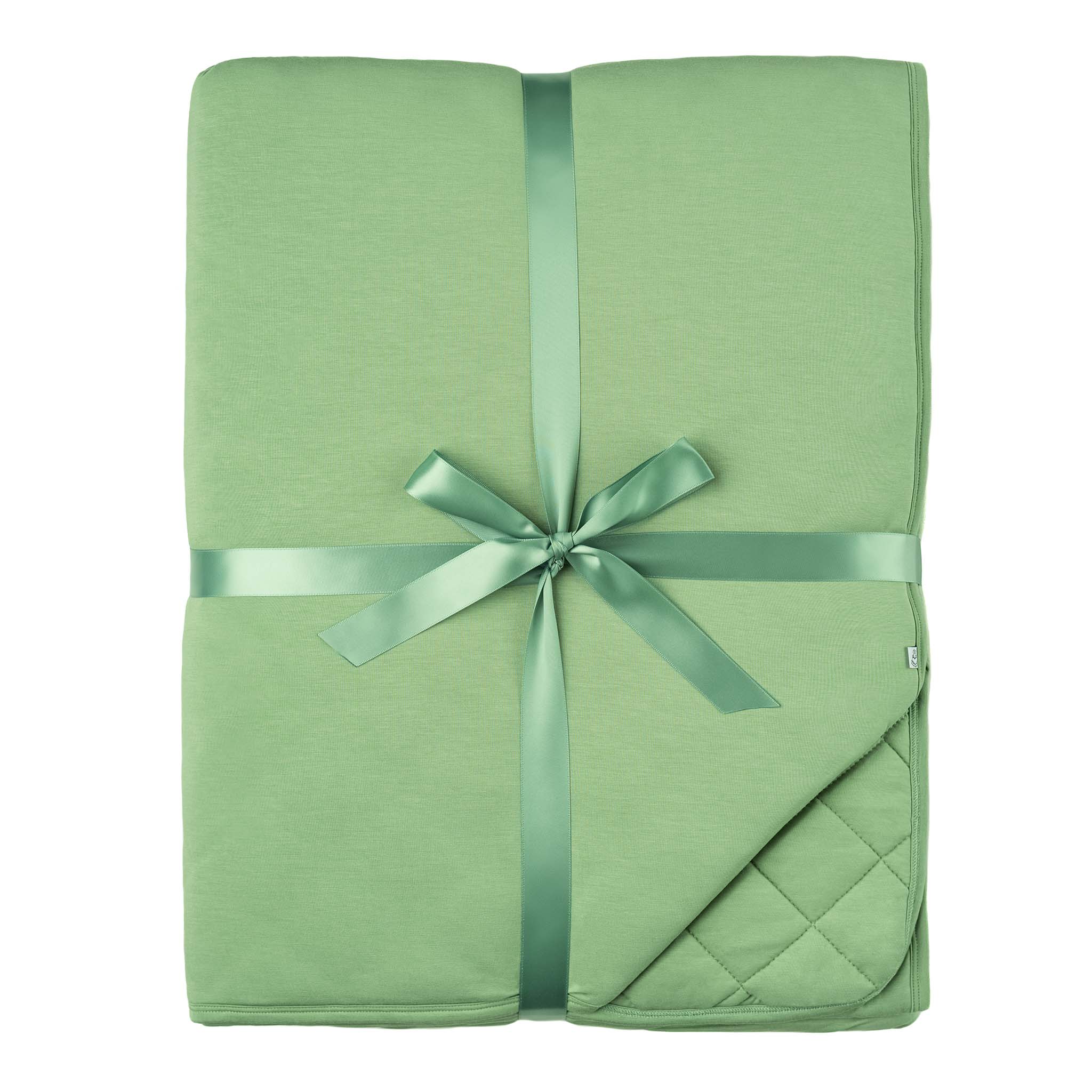Sage Green | Bamboo Quilted Adult Blanket
