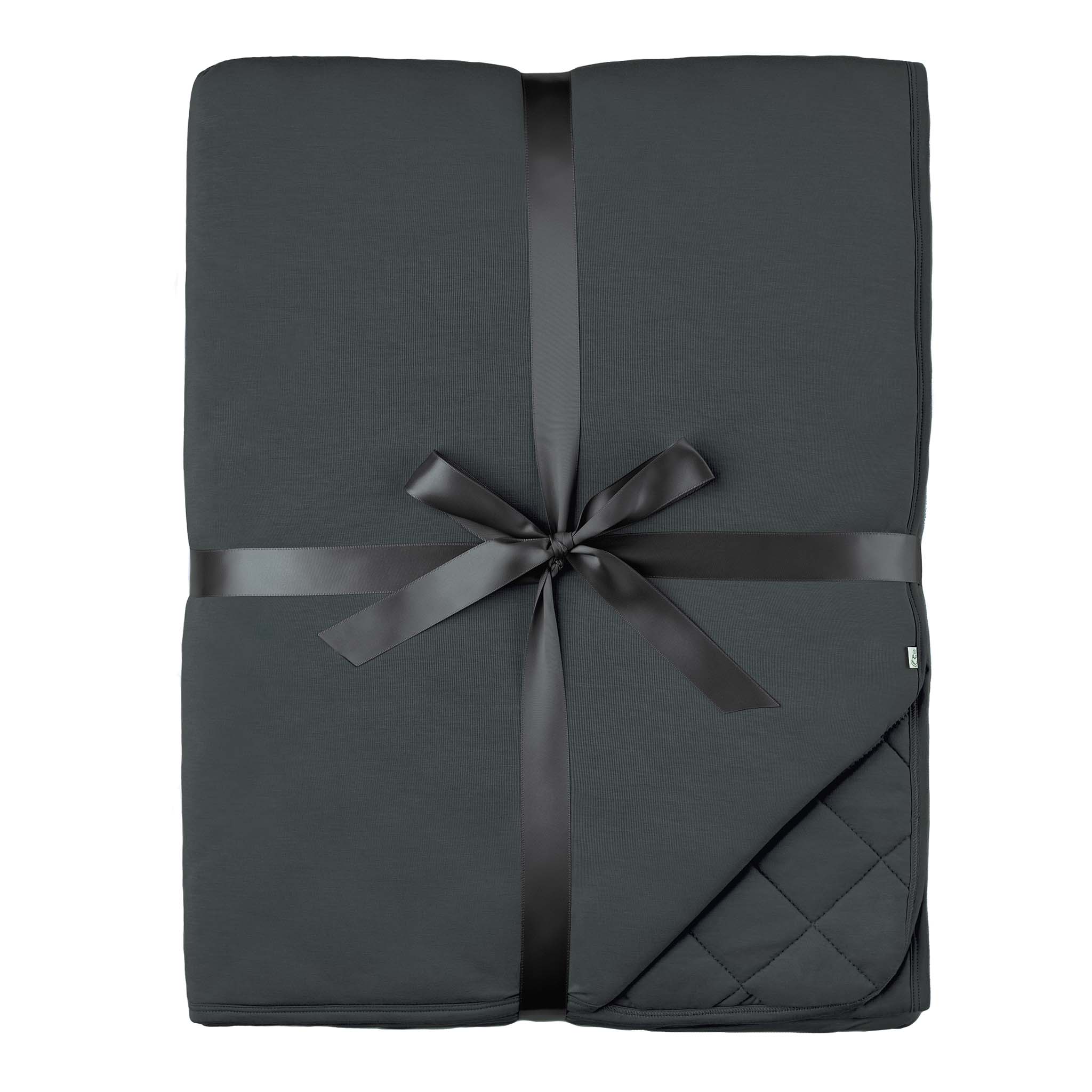 Charcoal | Bamboo Quilted Adult Blanket