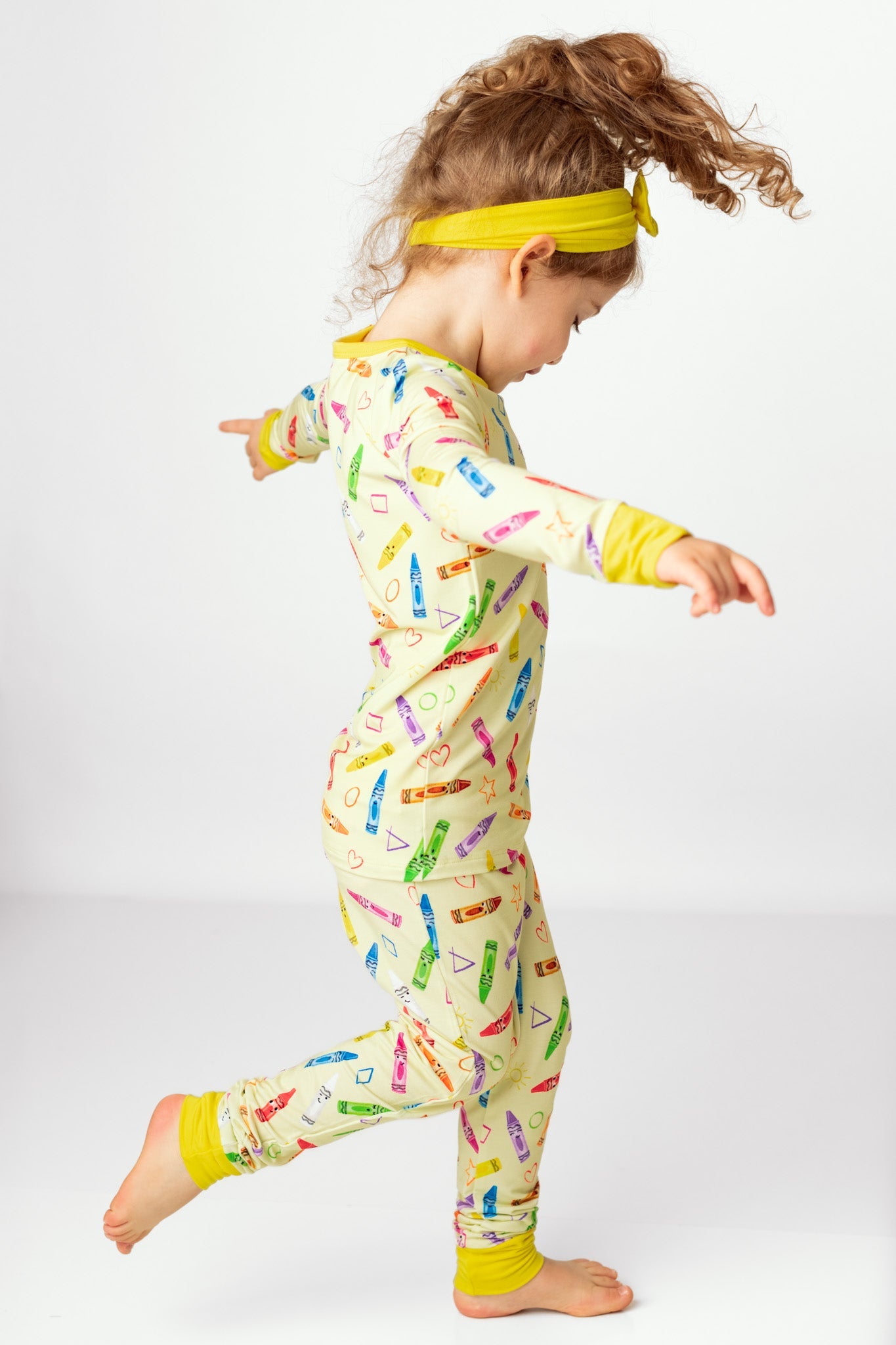Crayon Crew | Two-piece Bamboo Long Sleeve Toddler & Kids Pajamas